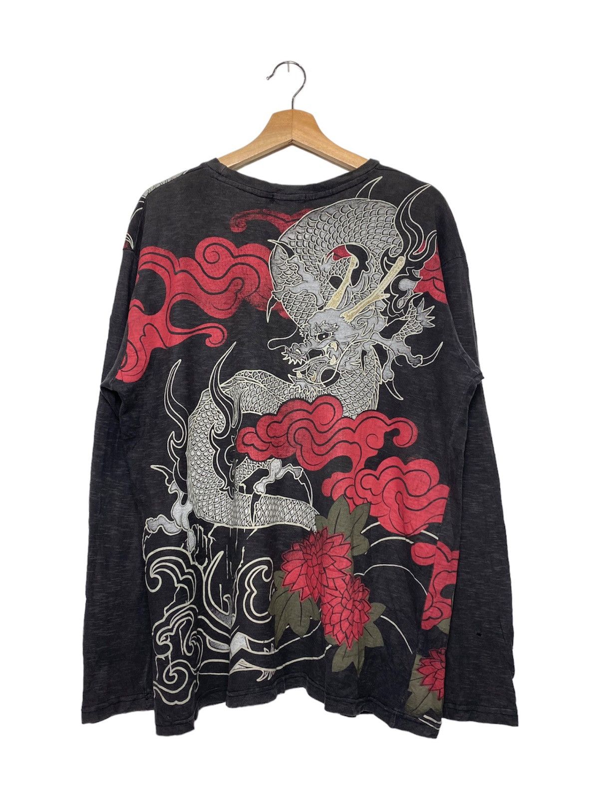 Japanese Brand Vintage Dragon Sukajan Longsleeve / HystericEvisu Style Size US XL / EU 56 / 4 - 1 Thumbnail