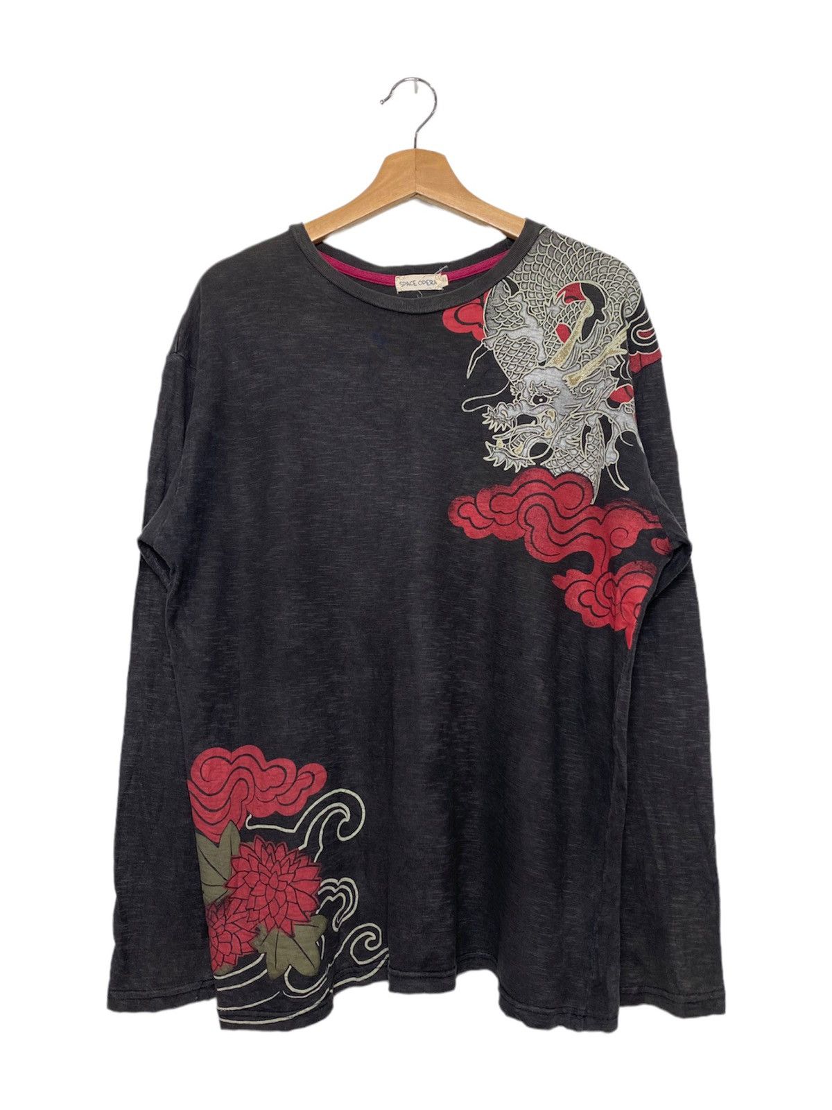 Japanese Brand Vintage Dragon Sukajan Longsleeve / HystericEvisu Style Size US XL / EU 56 / 4 - 2 Thumbnail