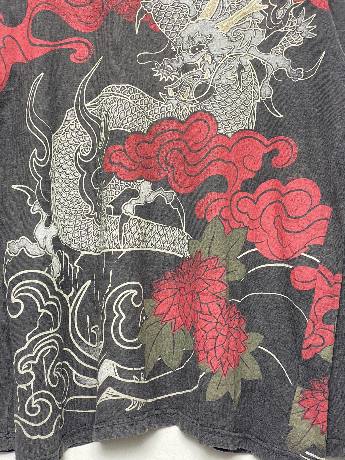 Japanese Brand Vintage Dragon Sukajan Longsleeve / HystericEvisu Style Size US XL / EU 56 / 4 - 6 Thumbnail
