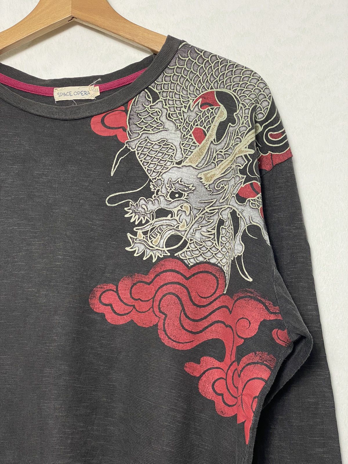 Japanese Brand Vintage Dragon Sukajan Longsleeve / HystericEvisu Style Size US XL / EU 56 / 4 - 3 Thumbnail