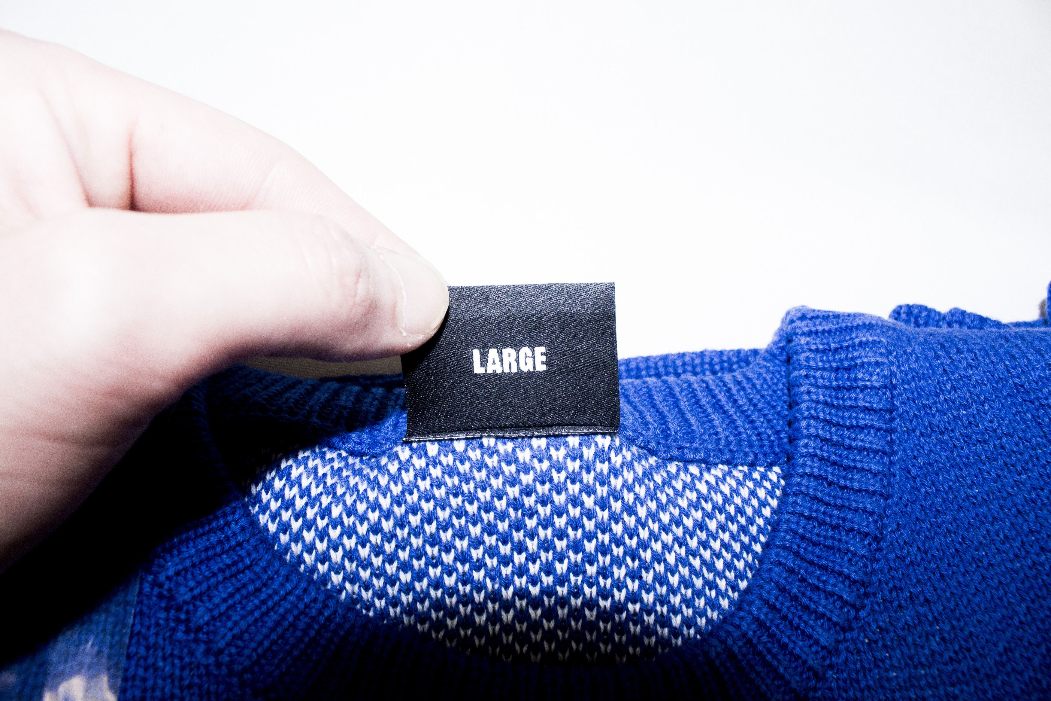 Revenge Revenge Knit Logo Sweater Blue Large Size US L / EU 52-54 / 3 - 4 Thumbnail