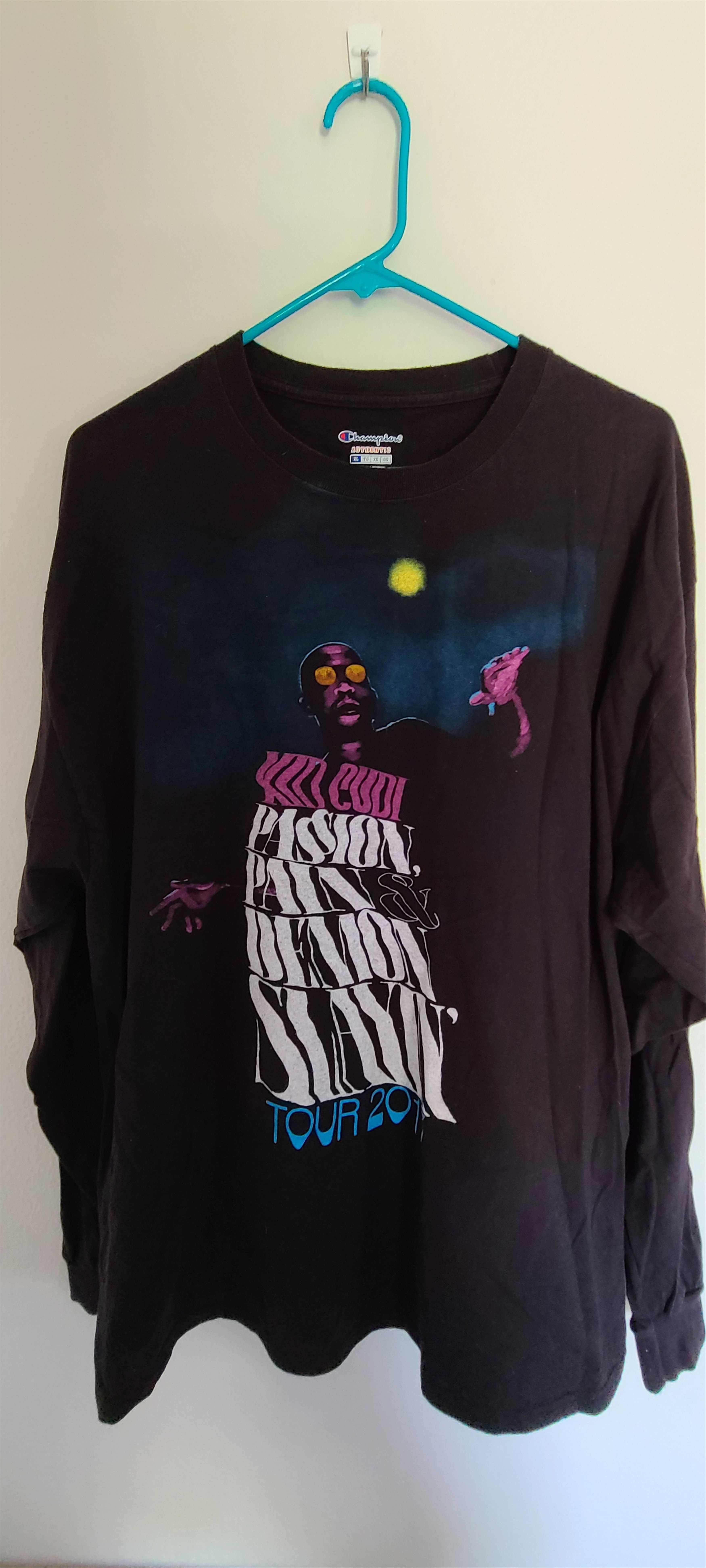 Kid Cudi Passion Pain Demon Slayin PPDS Hip Hop shops Rap Tour Merch Crewneck Sweater