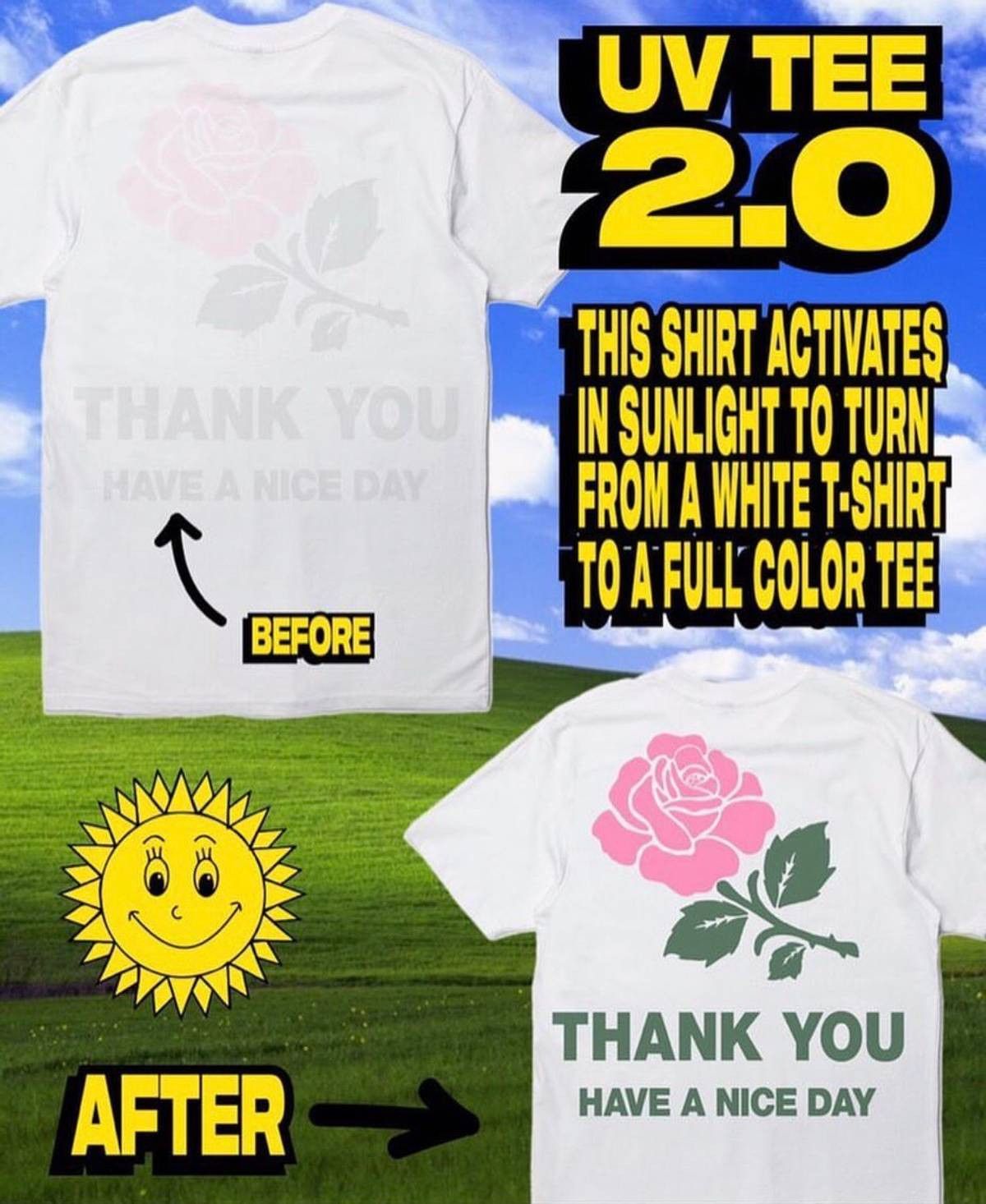 Market UV THANK YOU TEE Size US XL / EU 56 / 4 - 1 Thumbnail