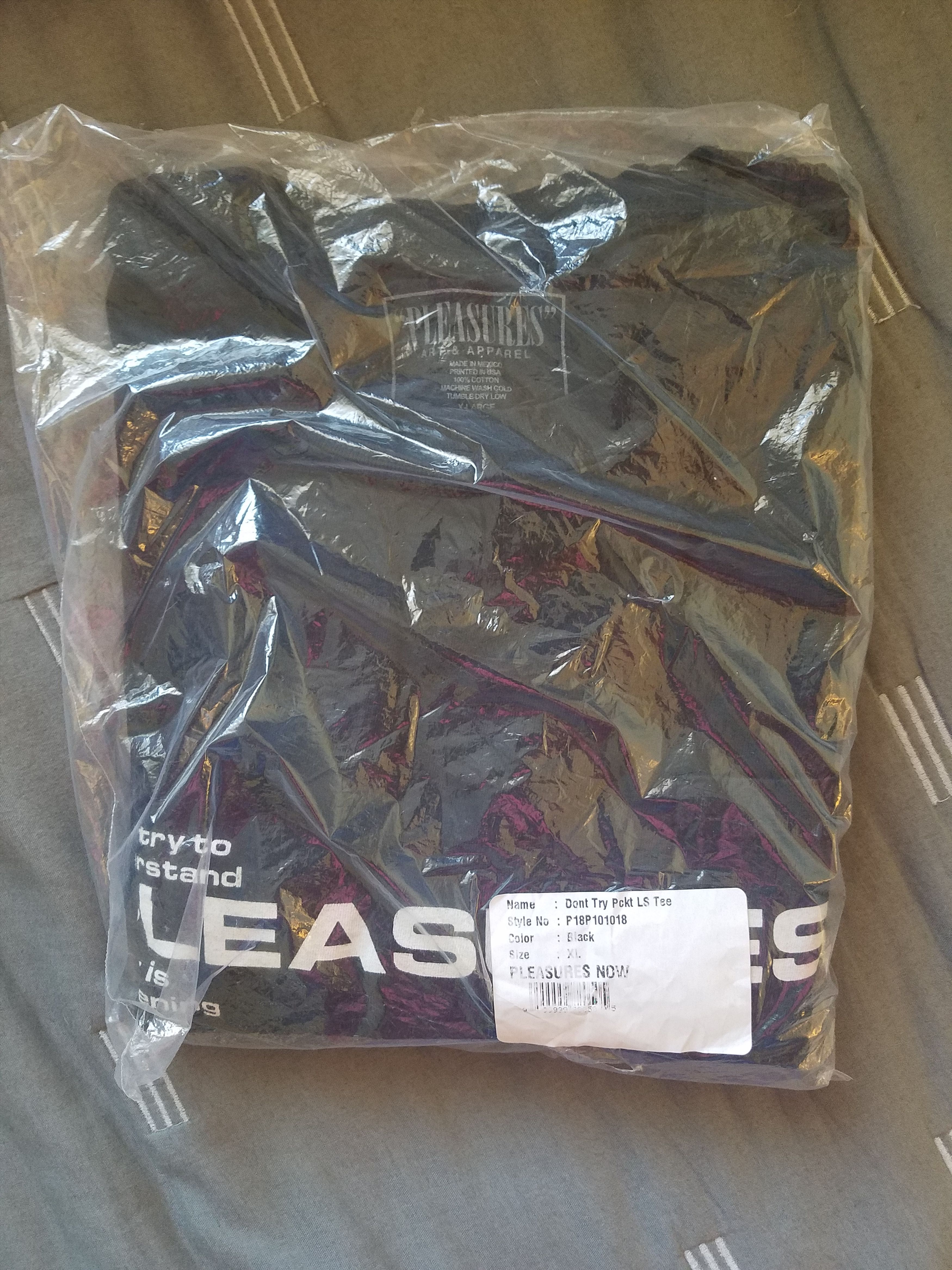 Pleasures DON'T TRY LONGSLEEVE TEE Size US XL / EU 56 / 4 - 2 Thumbnail