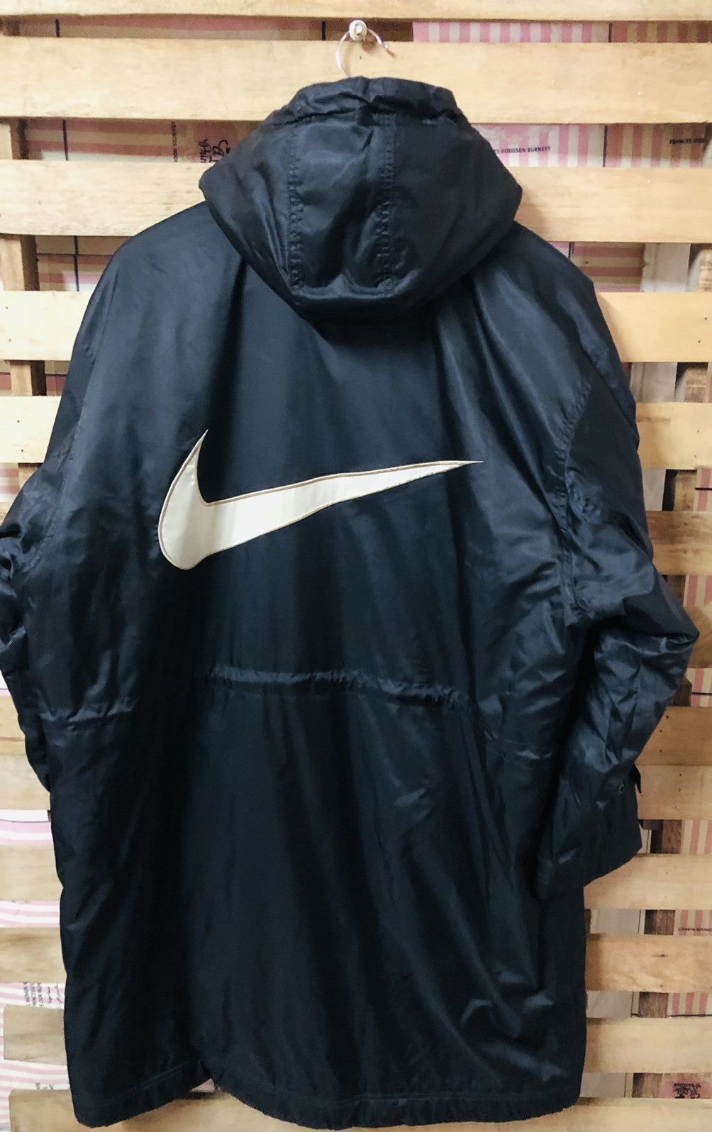 Nike Vintage 90s Nike Long Jacket Big Logo Size US M / EU 48-50 / 2 - 2 Thumbnail