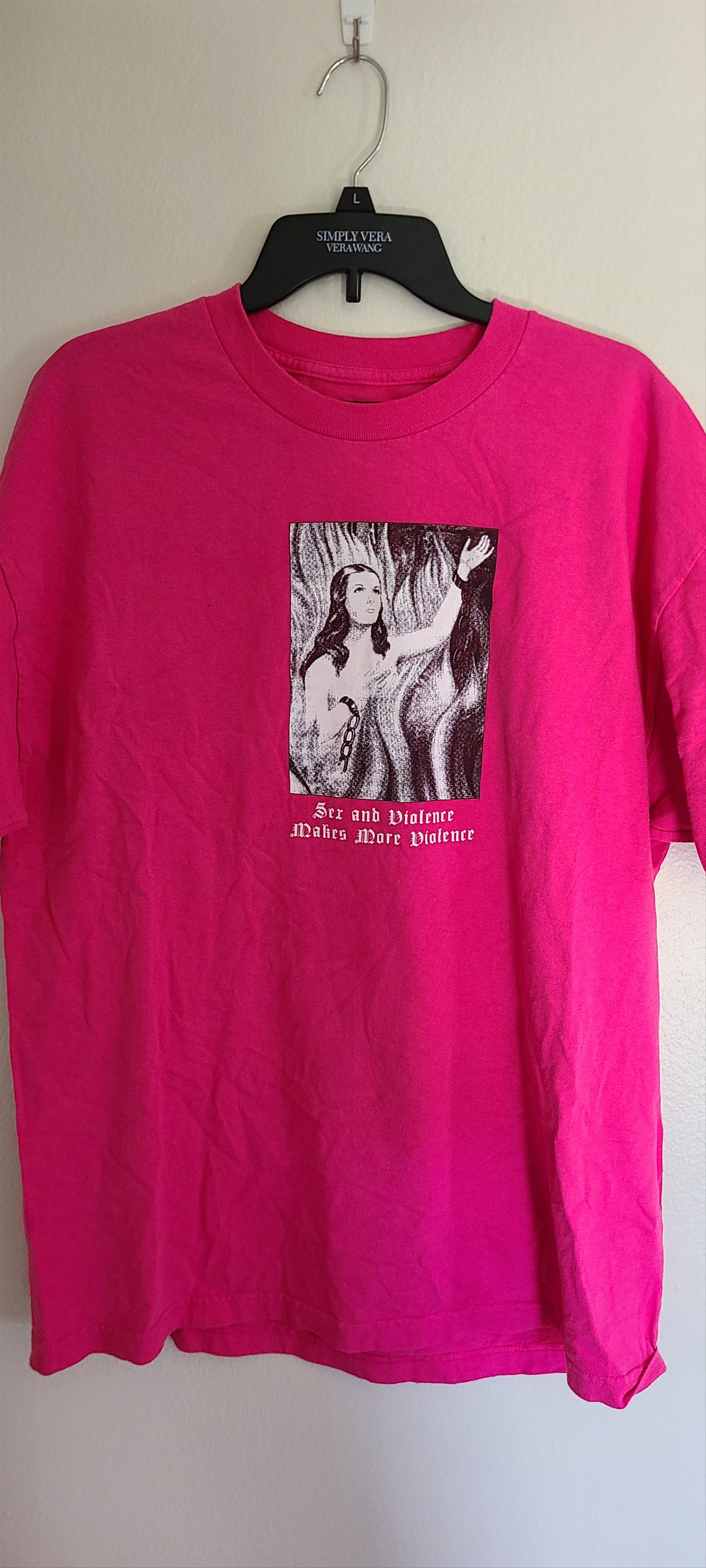 Guess × Pleasures VIOLENCE TEE - CUSTOM PRINT Size US XL / EU 56 / 4 - 1 Thumbnail