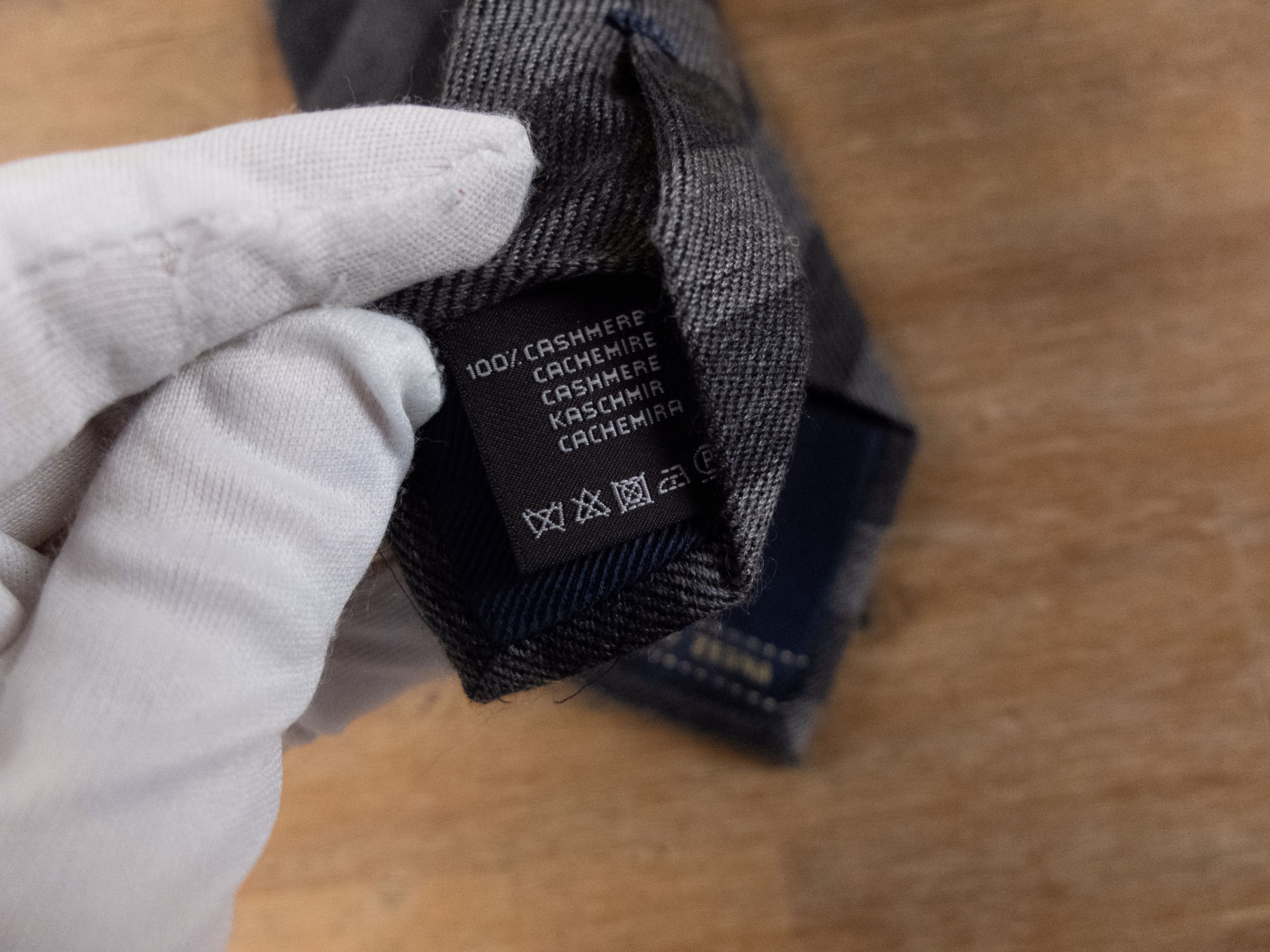 Ermenegildo Zegna ERMENEGILDO ZEGNA gray striped cashmere tie authentic Size ONE SIZE - 4 Thumbnail