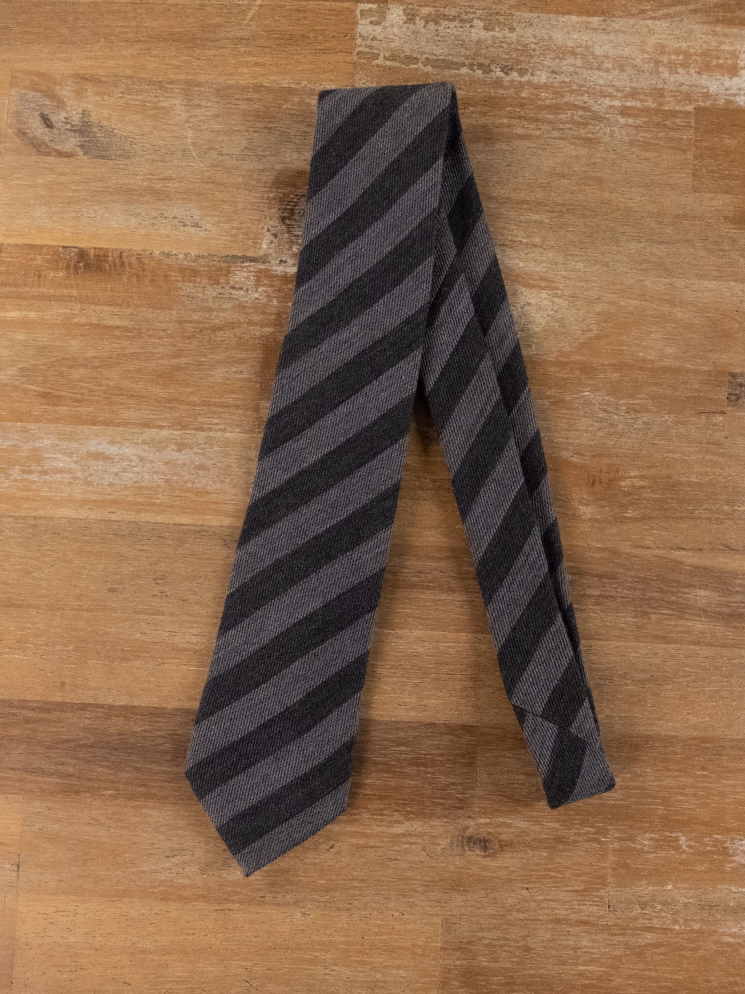 Ermenegildo Zegna ERMENEGILDO ZEGNA gray striped cashmere tie authentic Size ONE SIZE - 1 Thumbnail