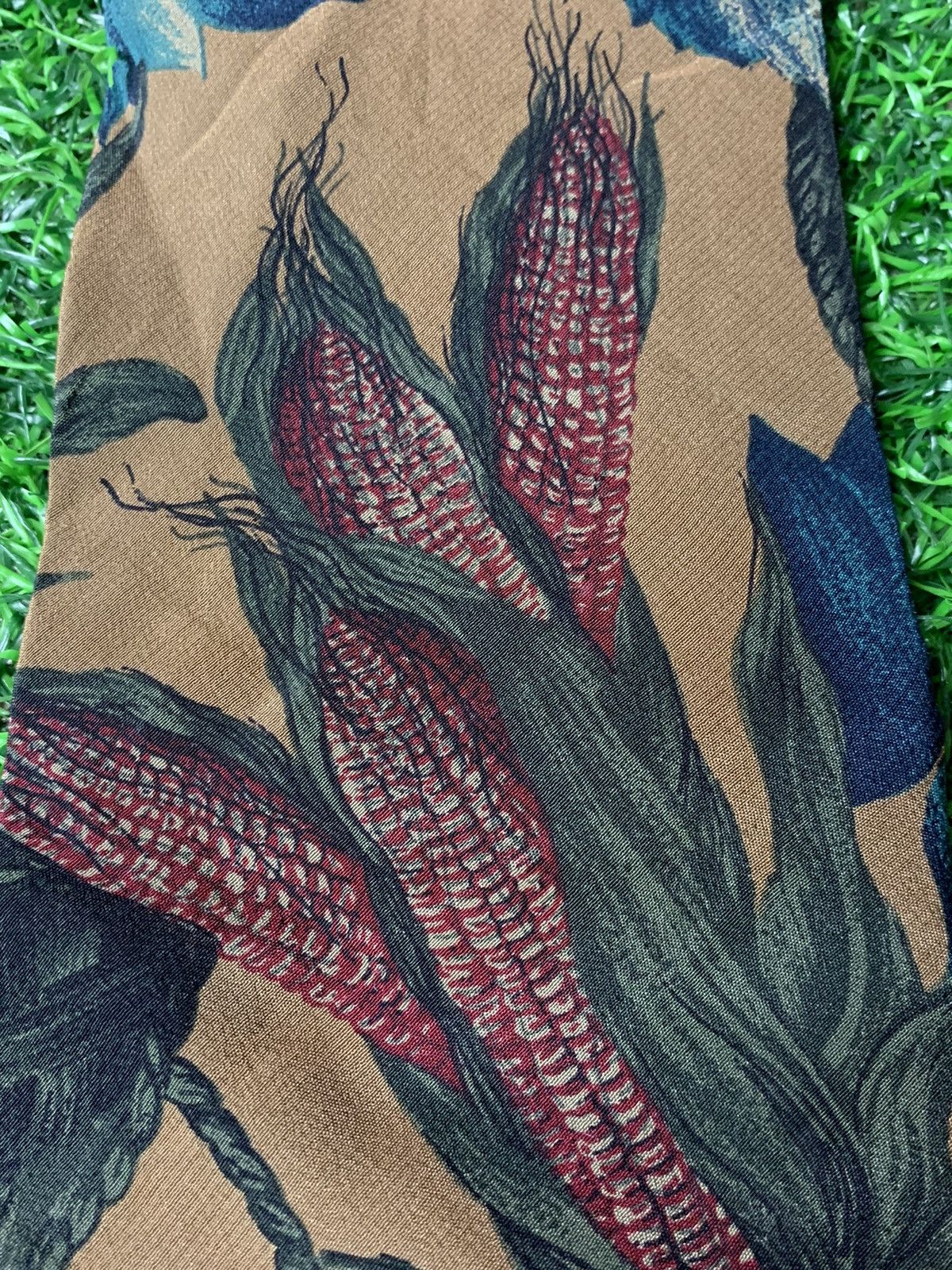 Japanese Brand Rare Silk Tetsu Comme Ca Du Mode Tie Floral Italy Size ONE SIZE - 2 Thumbnail