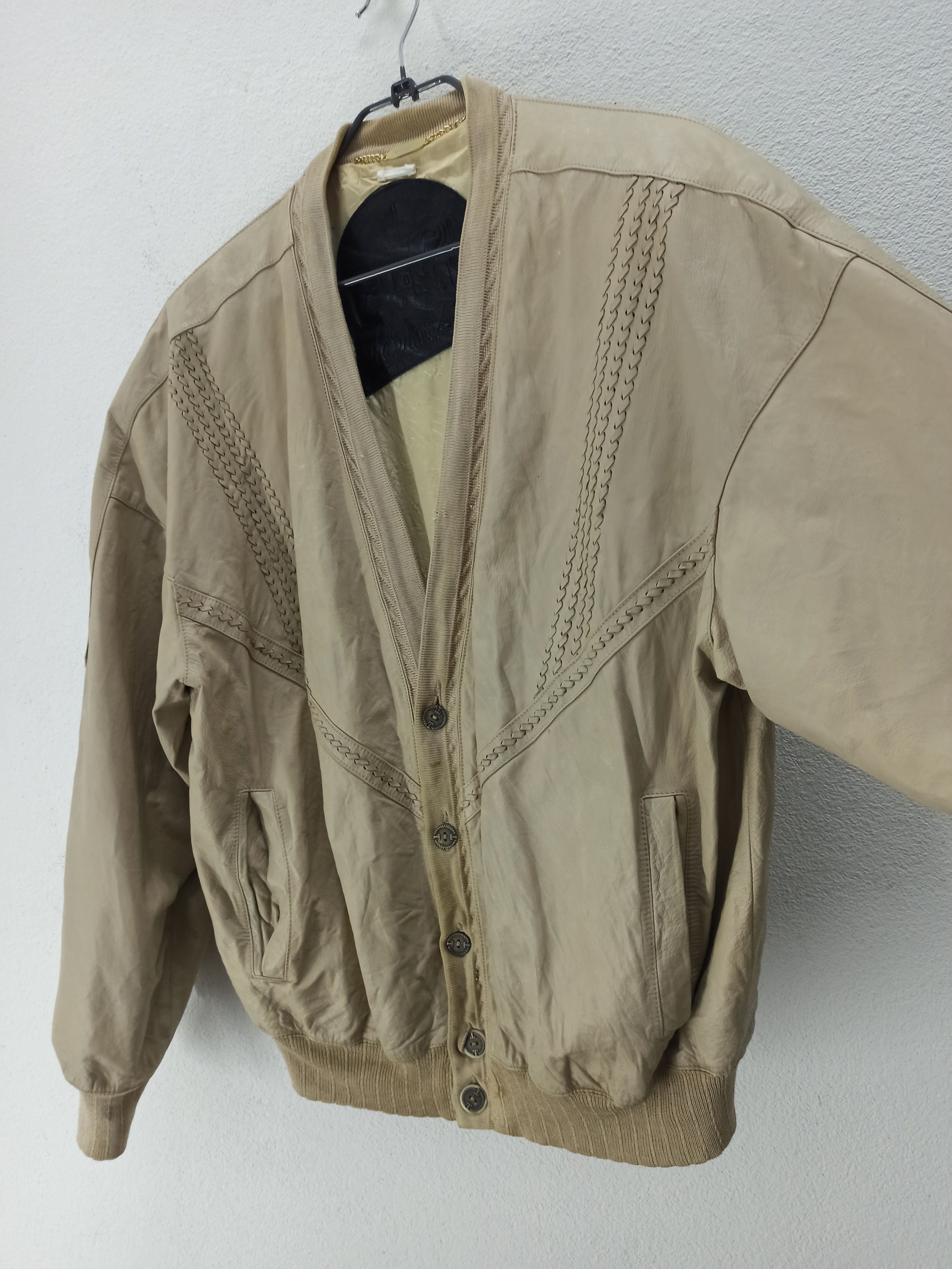 Torras × Vintage Vintage Leather Cardigan By Torras Made in Spain Size US L / EU 52-54 / 3 - 2 Thumbnail