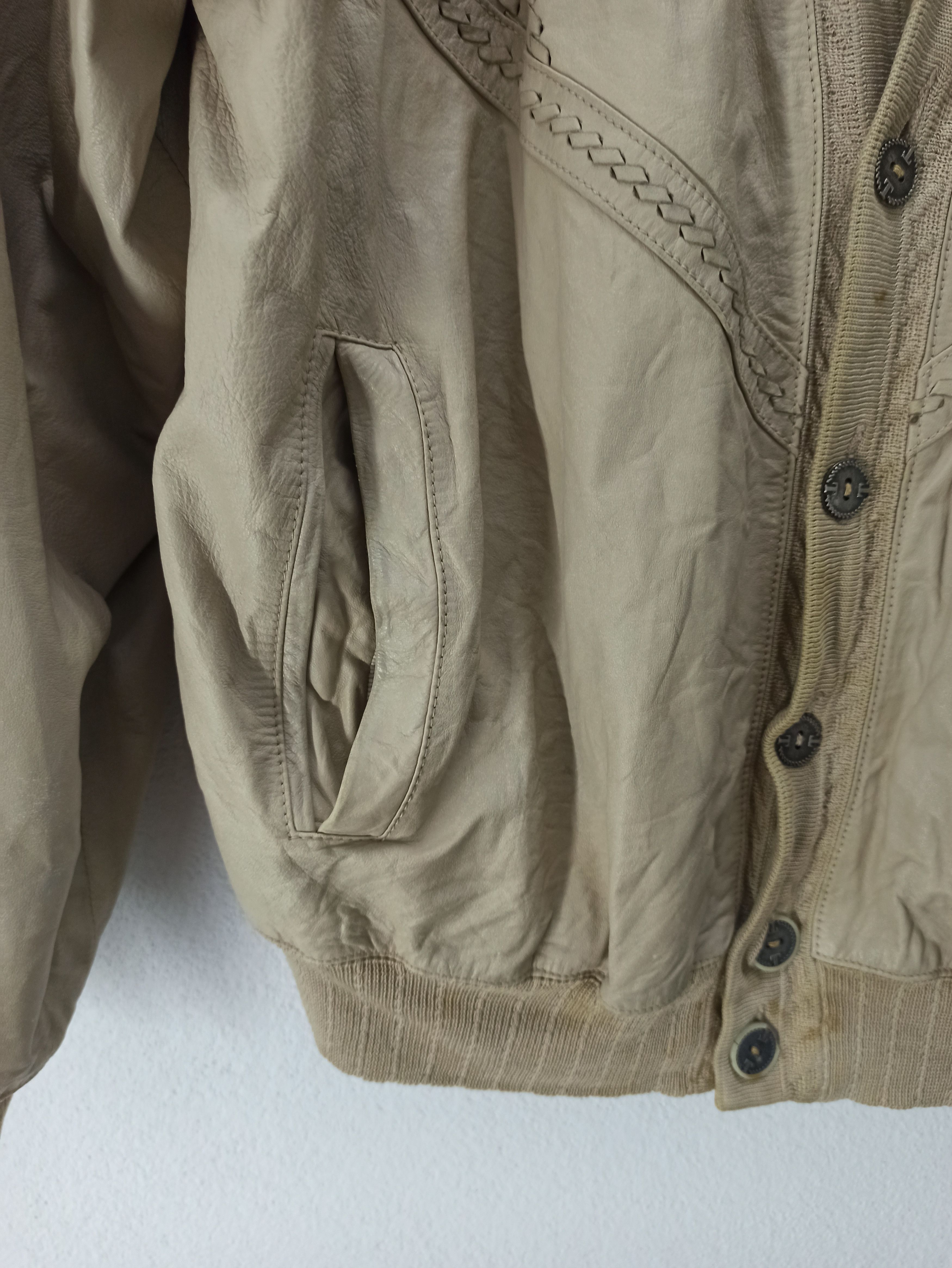 Torras × Vintage Vintage Leather Cardigan By Torras Made in Spain Size US L / EU 52-54 / 3 - 9 Thumbnail