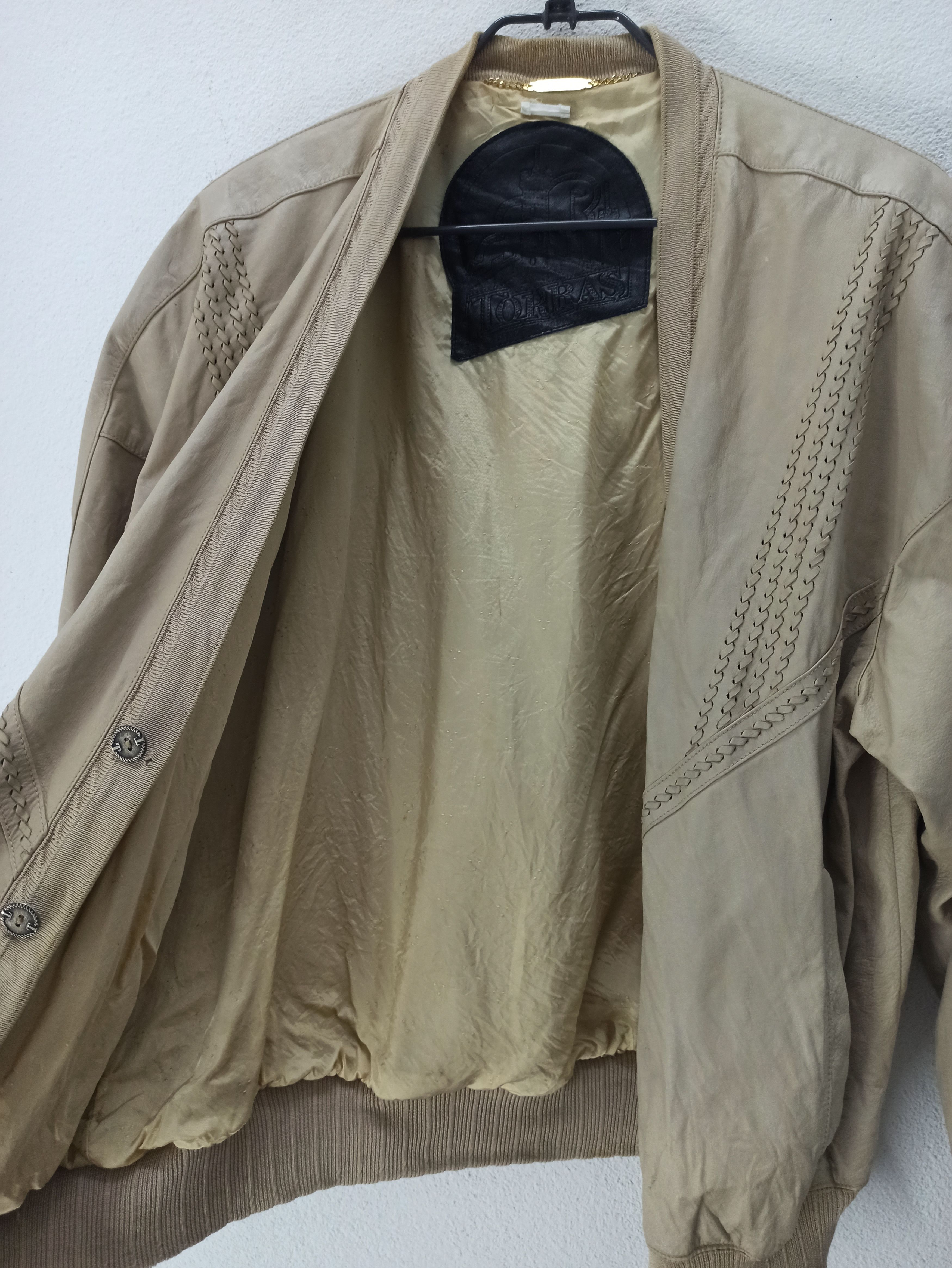 Torras × Vintage Vintage Leather Cardigan By Torras Made in Spain Size US L / EU 52-54 / 3 - 4 Thumbnail