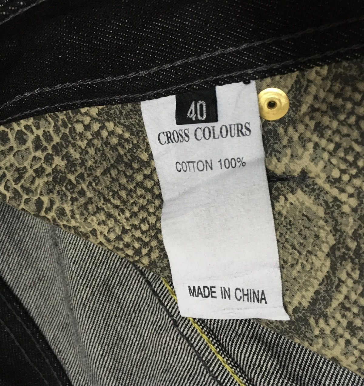 Cross Colours Rare Design Vintage Brand Cross Colour Daicock Jeans 2000s Size US 40 / EU 56 - 8 Thumbnail