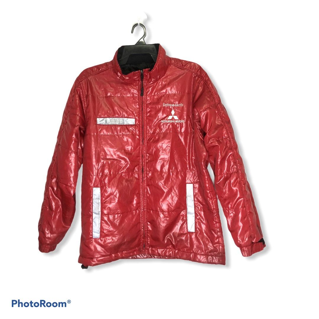 image of Mitsubishi Motors Like Puffer Jacket Size L in Red, Men's