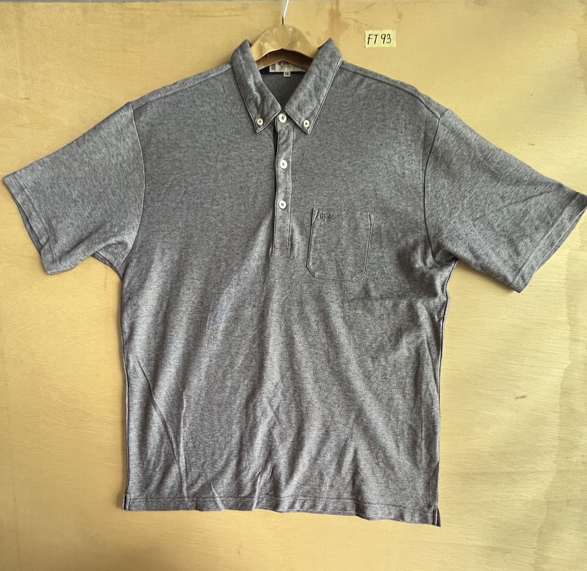 image of Vintage Mcgregor Polo Tee Ft93 in Grey, Men's (Size XL)