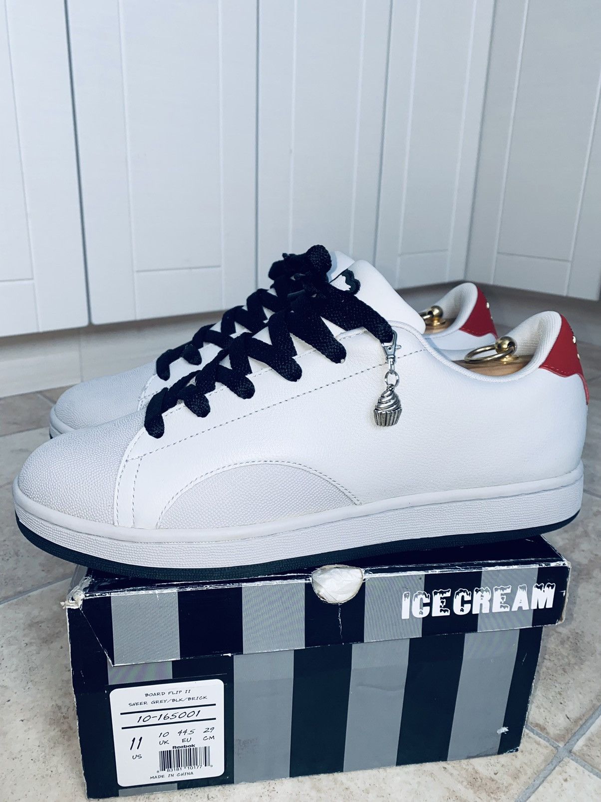 Pre-owned Billionaire Boys Club X Icecream Bbc Reebok 2007 Board Flip2 Bape Nigo Humanmade Supreme Cdg Shoes In Grey