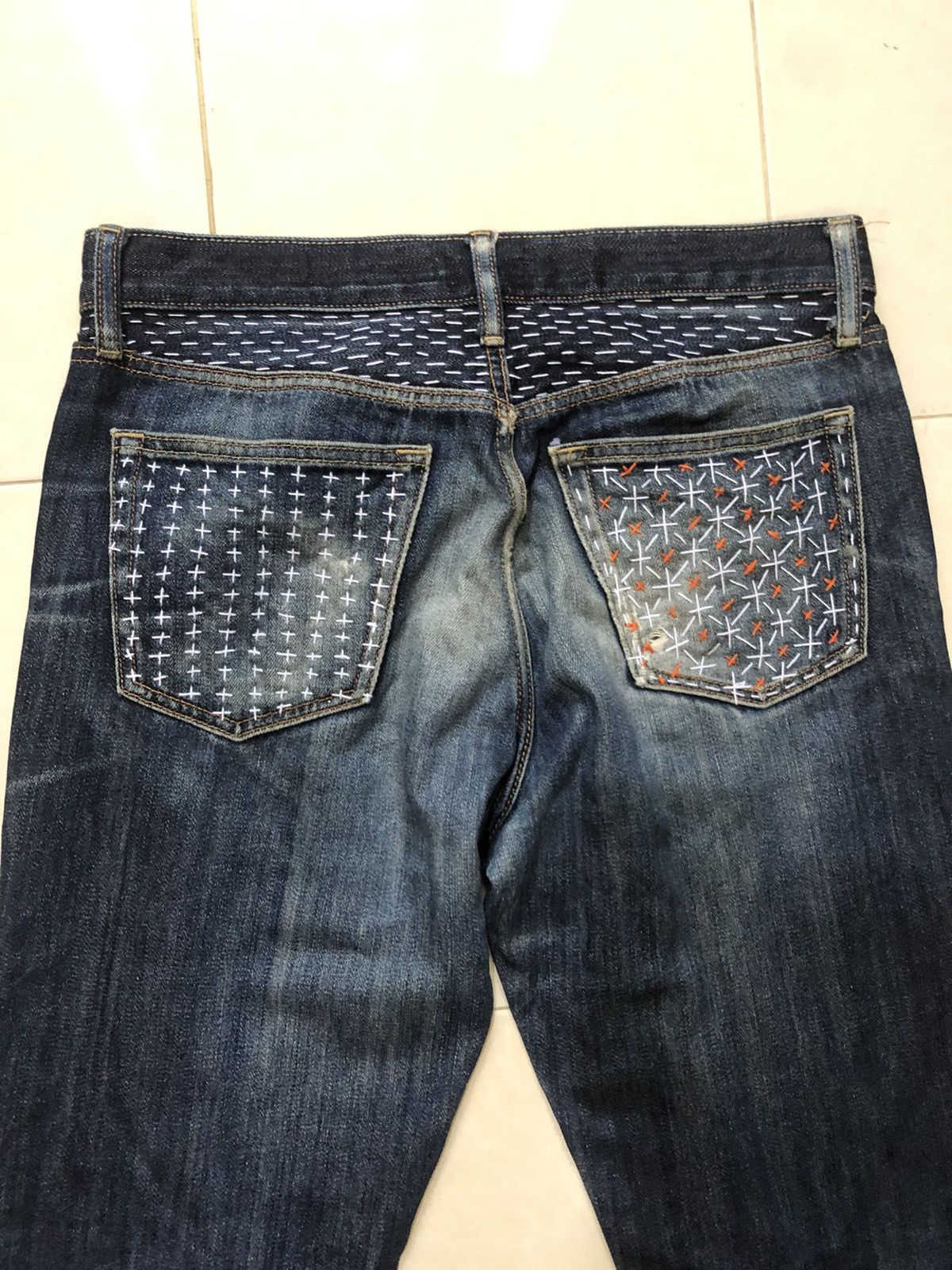 Uniqlo Uniqlo custom made Sashiko/Boro inspired Kapital Strike Size US 33 - 14 Thumbnail