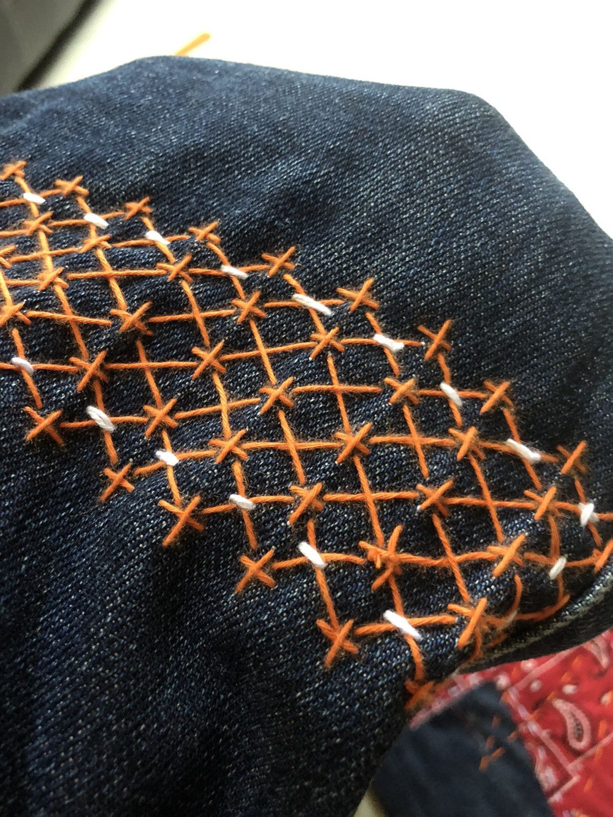 Uniqlo Uniqlo custom made Sashiko/Boro inspired Kapital Strike Size US 33 - 18 Thumbnail