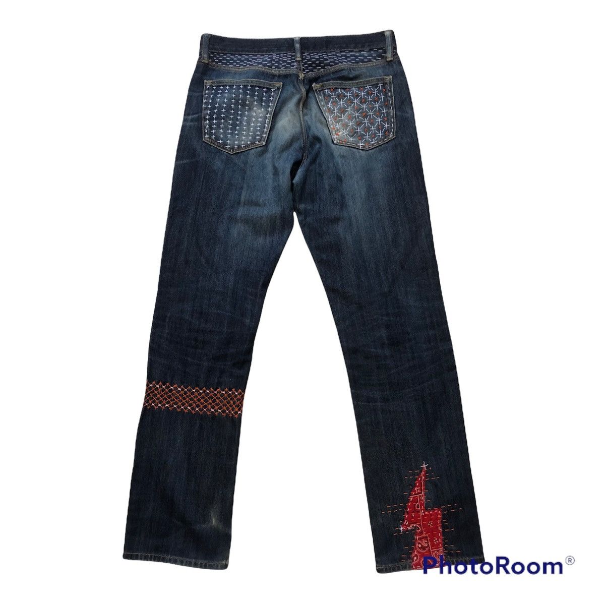 Uniqlo Uniqlo custom made Sashiko/Boro inspired Kapital Strike Size US 33 - 2 Thumbnail