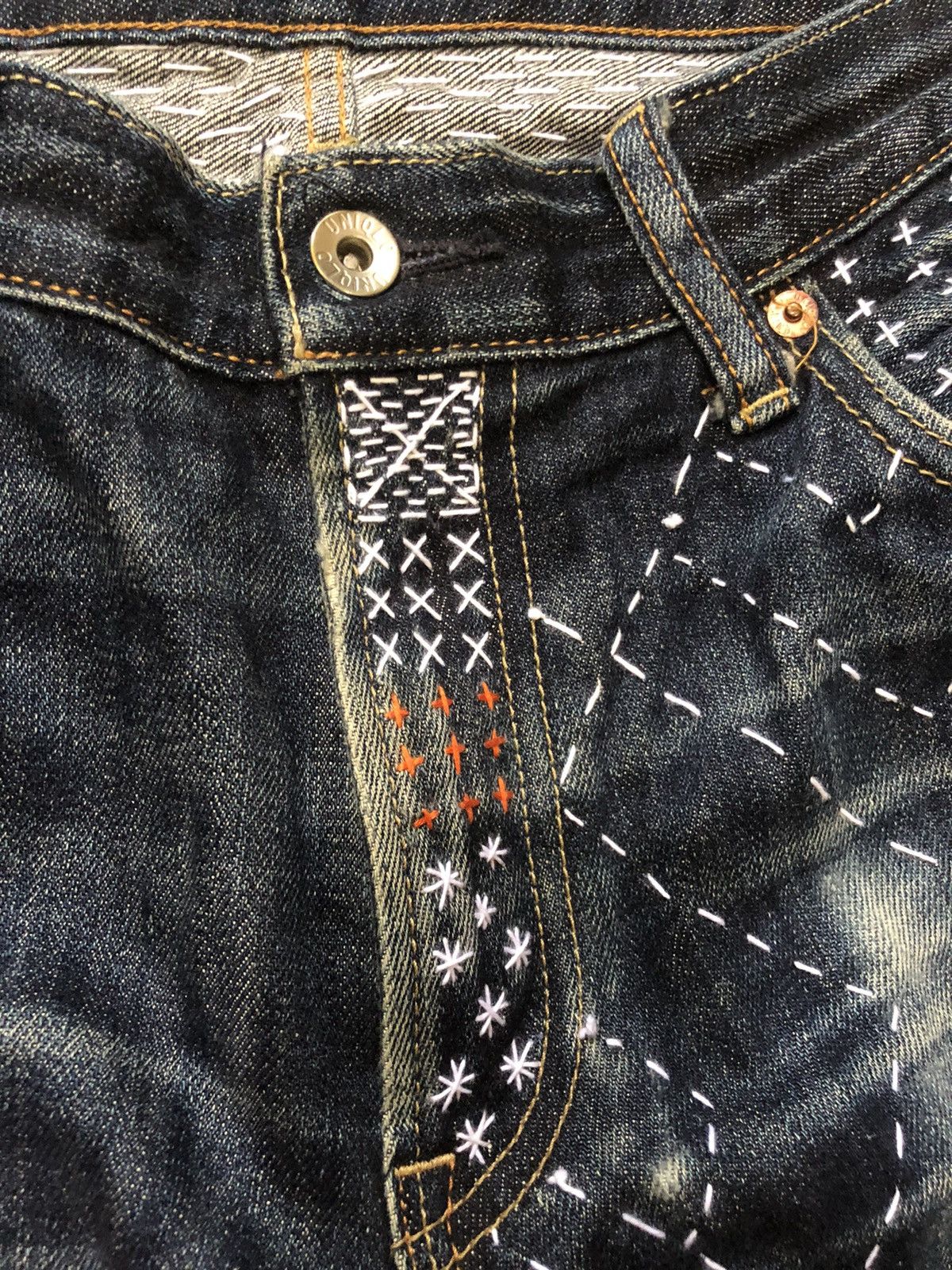Uniqlo Uniqlo custom made Sashiko/Boro inspired Kapital Strike Size US 33 - 9 Thumbnail
