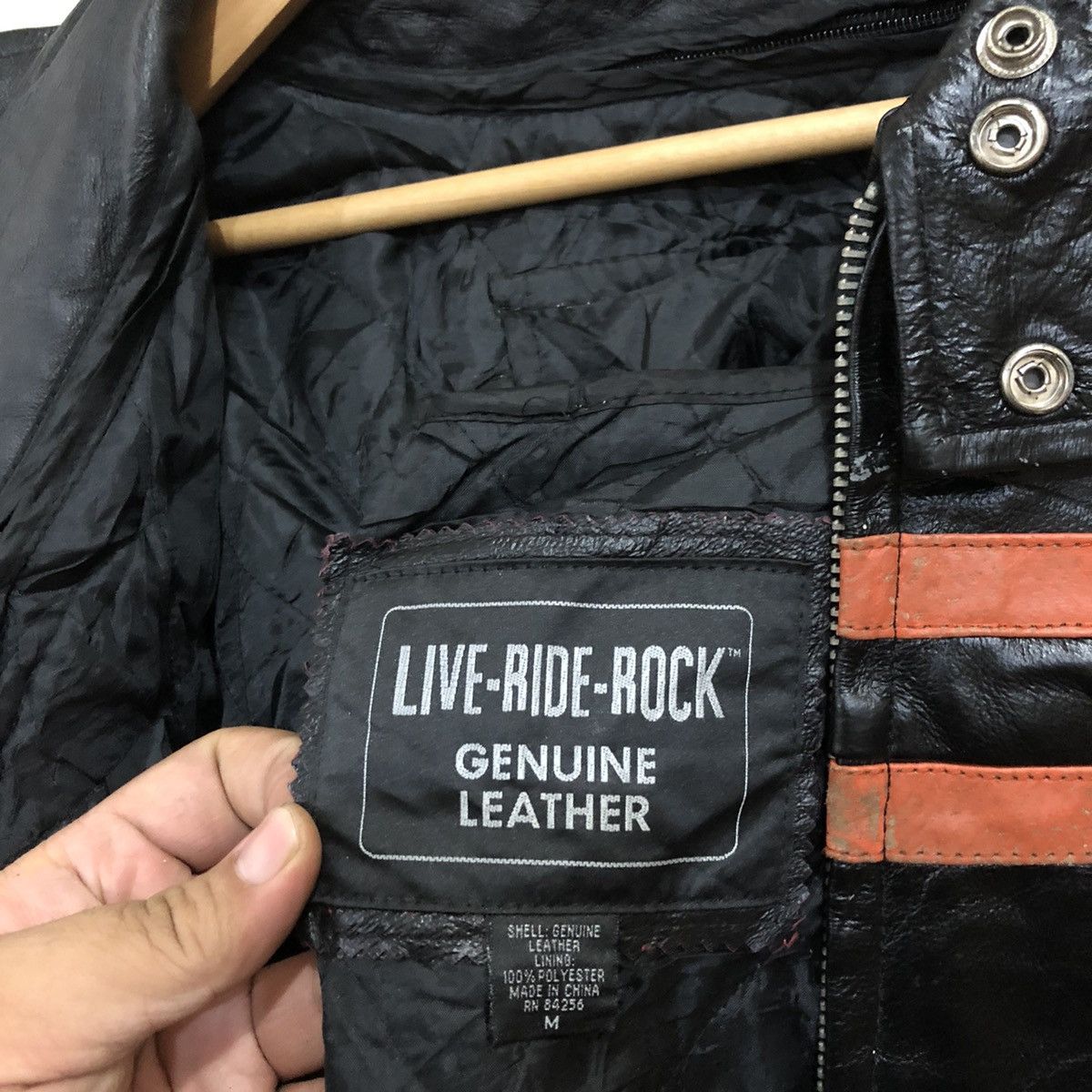 Japanese Brand Wolverine Live Ride Rock Leather Jacket Full Zipper Size US M / EU 48-50 / 2 - 11 Thumbnail
