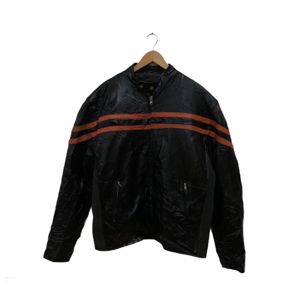 Japanese Brand Wolverine Live Ride Rock Leather Jacket Full Zipper Size US M / EU 48-50 / 2 - 2 Thumbnail