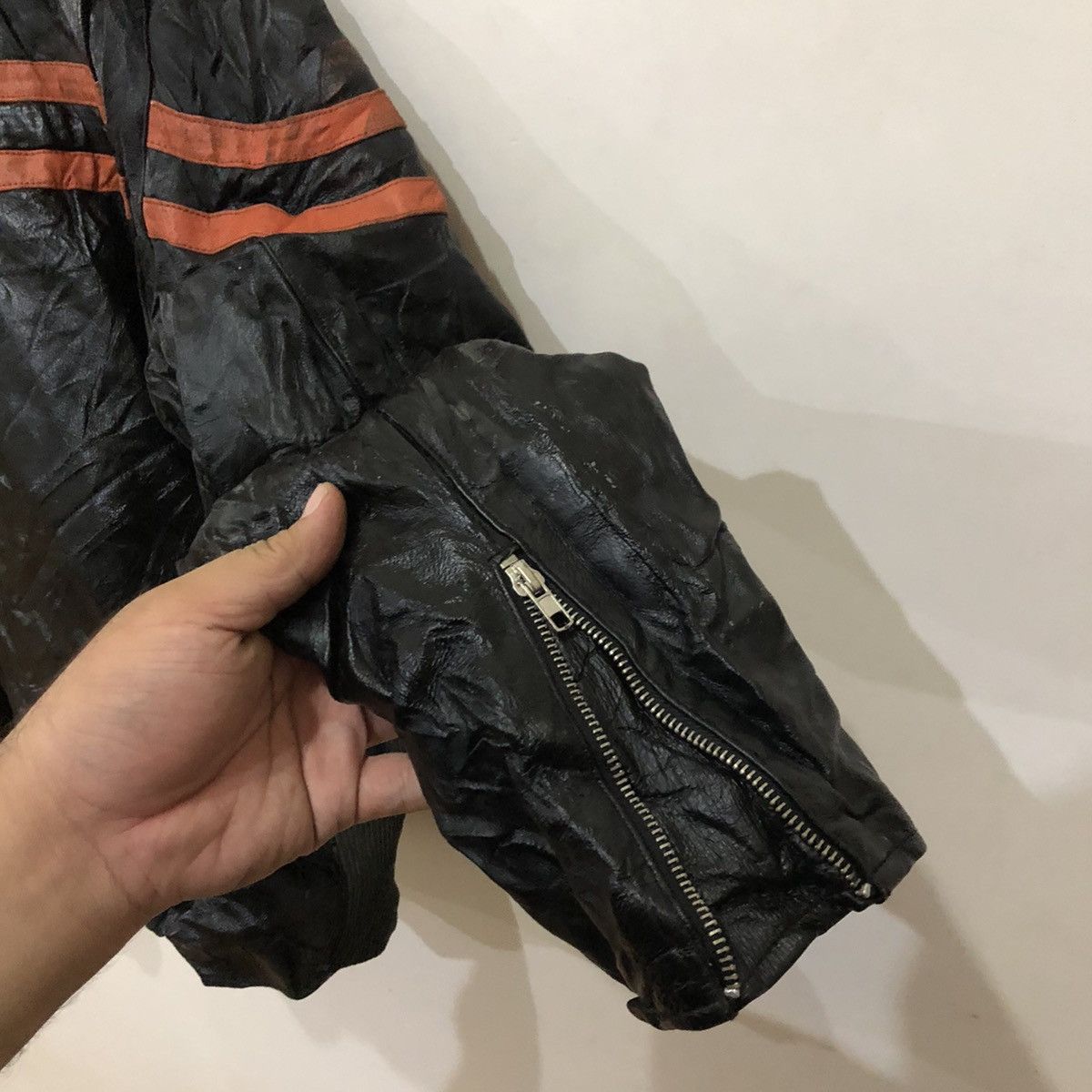 Japanese Brand Wolverine Live Ride Rock Leather Jacket Full Zipper Size US M / EU 48-50 / 2 - 8 Thumbnail