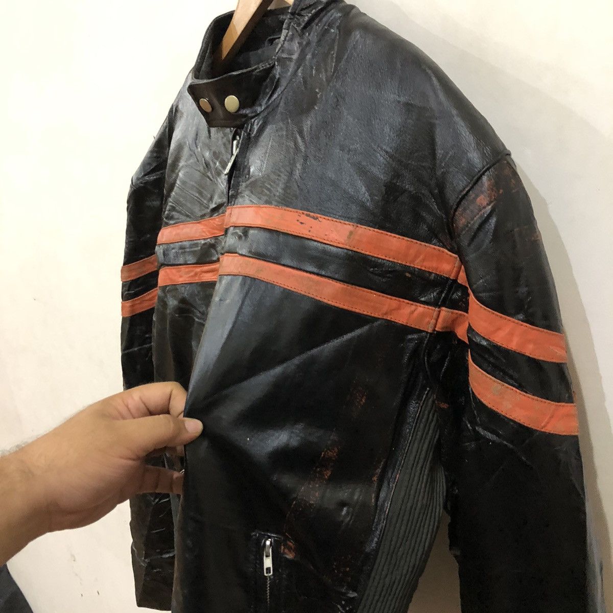 Japanese Brand Wolverine Live Ride Rock Leather Jacket Full Zipper Size US M / EU 48-50 / 2 - 5 Thumbnail