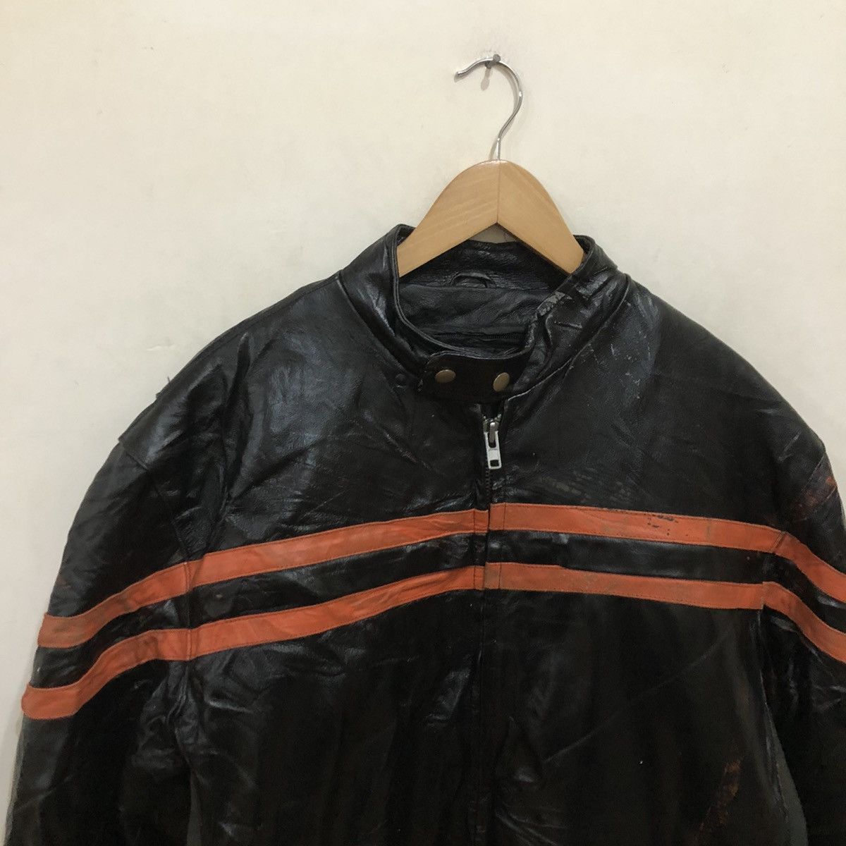 Japanese Brand Wolverine Live Ride Rock Leather Jacket Full Zipper Size US M / EU 48-50 / 2 - 4 Thumbnail