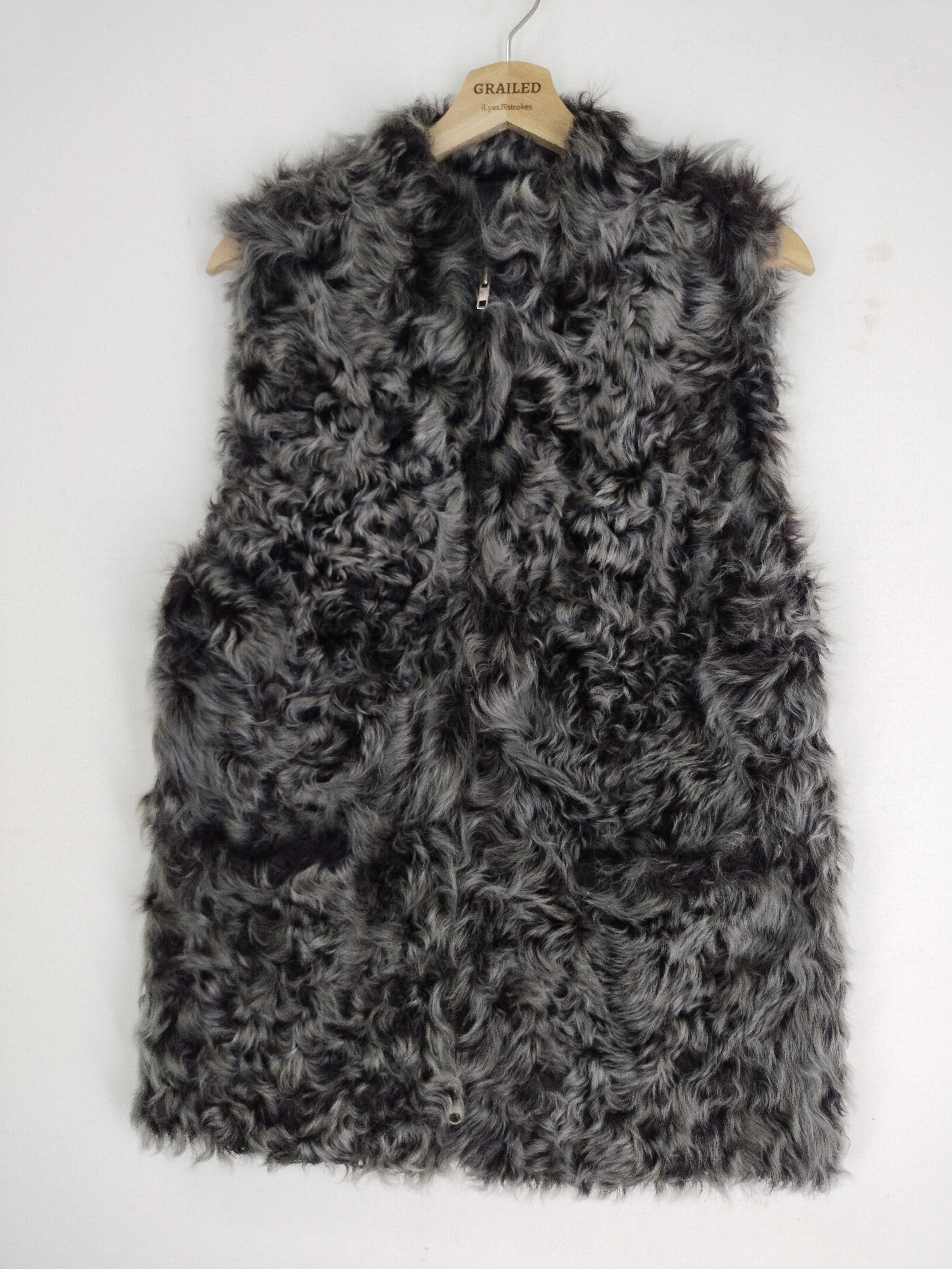 image of Mink Fur Coat x Tracey Vest Vintage Chombert Boutique Mink Fur Vest Jacket, Men's (Size Medium)