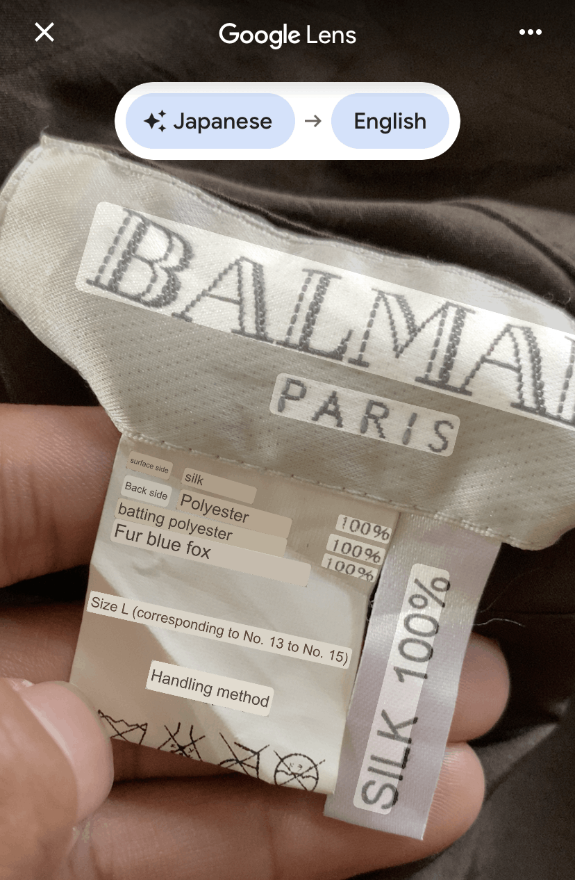 Balmain × Vintage Balmain Silk Blue Fox Fur Jacket Size L / US 10 / IT 46 - 8 Thumbnail