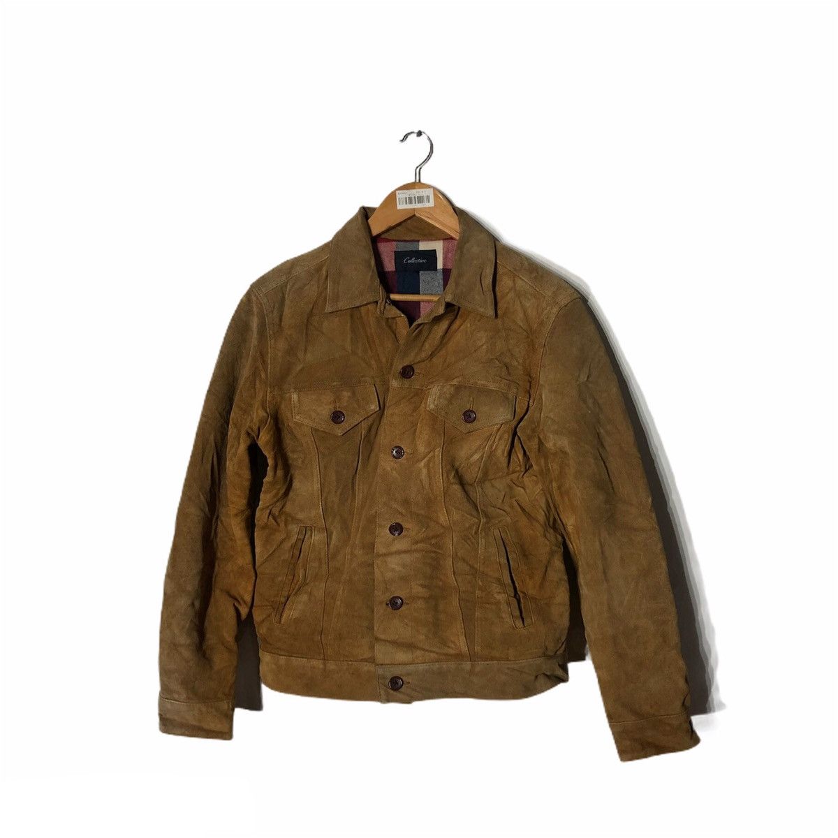 Japanese Brand Button Suide Leather Jacket Multi Pocket Size US M / EU 48-50 / 2 - 1 Thumbnail