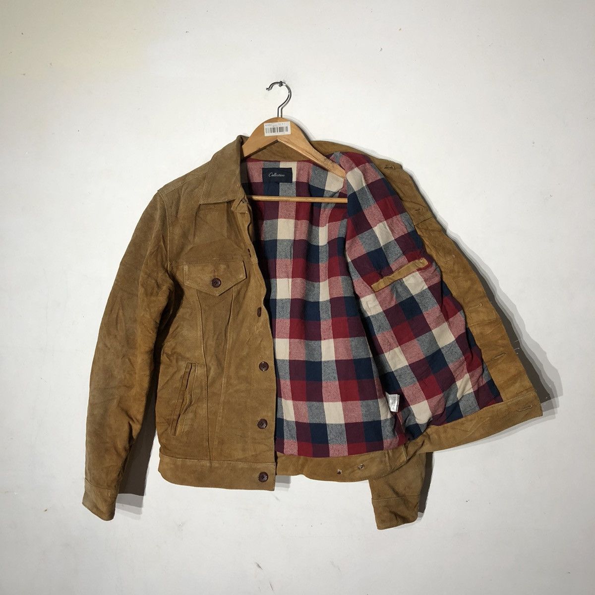 Japanese Brand Button Suide Leather Jacket Multi Pocket Size US M / EU 48-50 / 2 - 5 Thumbnail