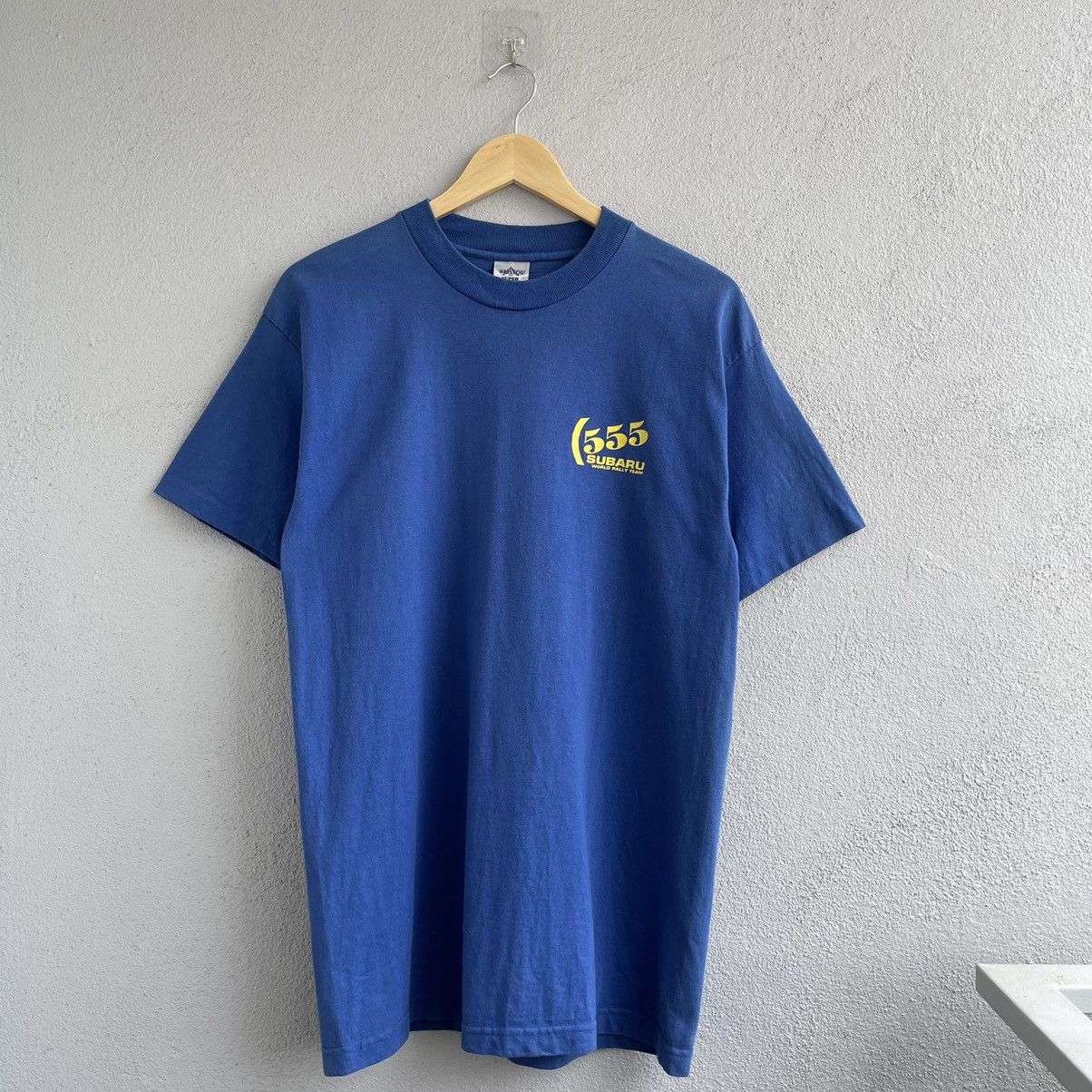 Japanese Brand Vintage 555 Subaru World Rally Team Tee Shirt Size US M / EU 48-50 / 2 - 1 Thumbnail