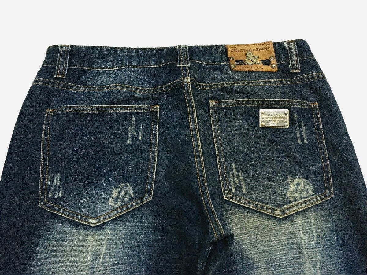 Dolce & Gabbana × Vintage Rare Design Vintage Dolce & Gabbana Distressed Jeans 1990s Size US 36 / EU 52 - 4 Thumbnail