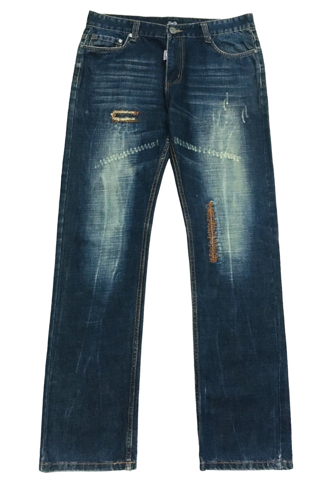 Dolce & Gabbana × Vintage Rare Design Vintage Dolce & Gabbana Distressed Jeans 1990s Size US 36 / EU 52 - 1 Thumbnail