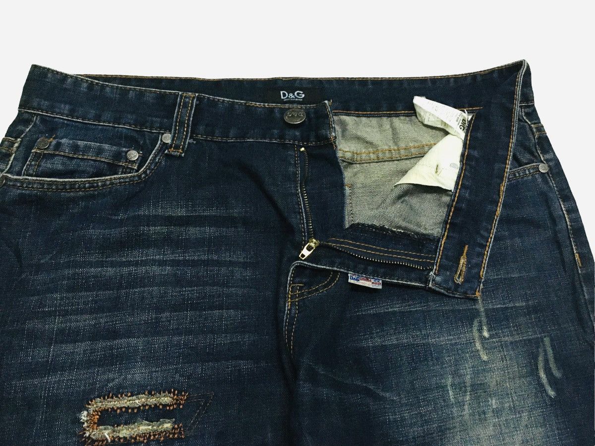 Dolce & Gabbana × Vintage Rare Design Vintage Dolce & Gabbana Distressed Jeans 1990s Size US 36 / EU 52 - 7 Thumbnail