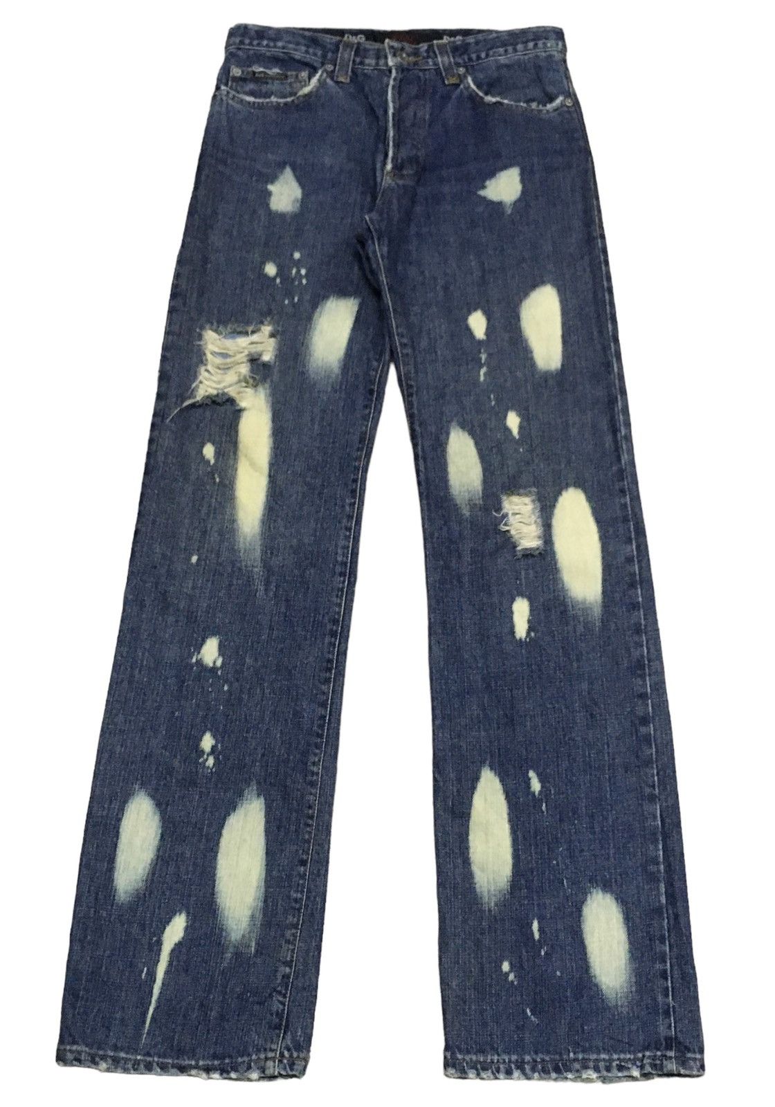 Dolce & Gabbana Rare Design Vintage Dolce & Gabbana Bleach Jeans 1990s Size US 28 / EU 44 - 2 Thumbnail
