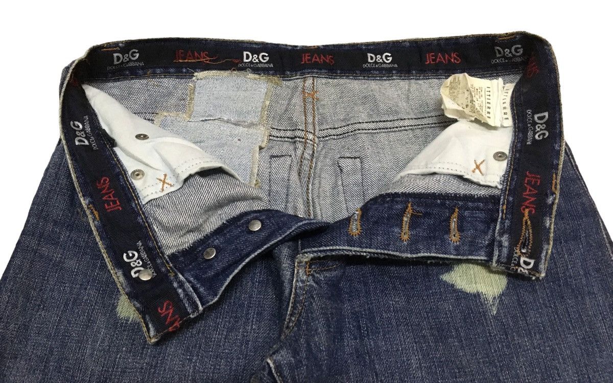 Dolce & Gabbana Rare Design Vintage Dolce & Gabbana Bleach Jeans 1990s Size US 28 / EU 44 - 5 Thumbnail