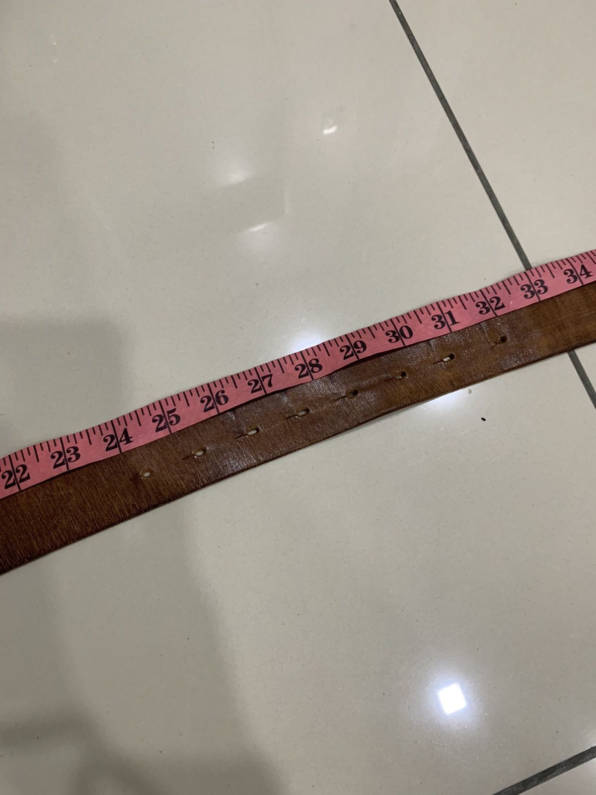 45rpm × Vintage VINTAGE 45RPM LEATHER BELT Size 28 - 3 Thumbnail