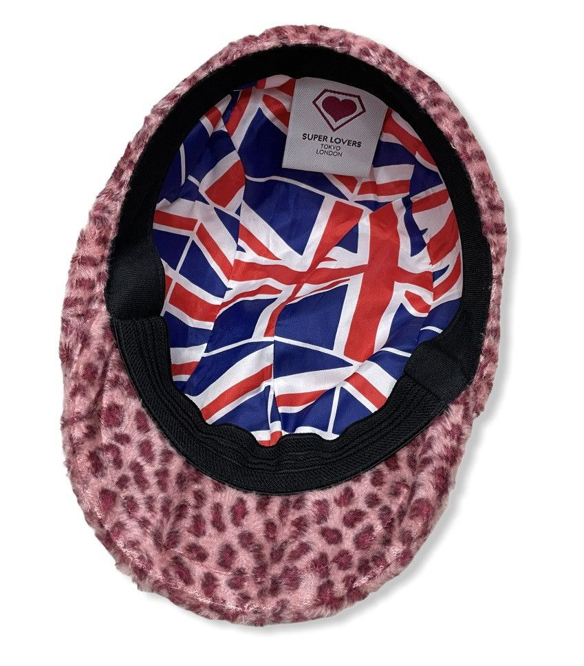 Super Lovers 🔥SUPER LOVERS Pink Leopard Striped Flat Cap Size ONE SIZE - 5 Thumbnail