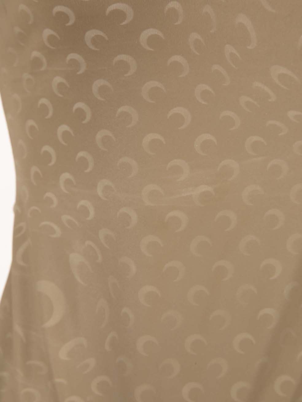 Marine Serre Khaki Borderline White Line Printed Top Size S / US 4 / IT 40 - 4 Thumbnail