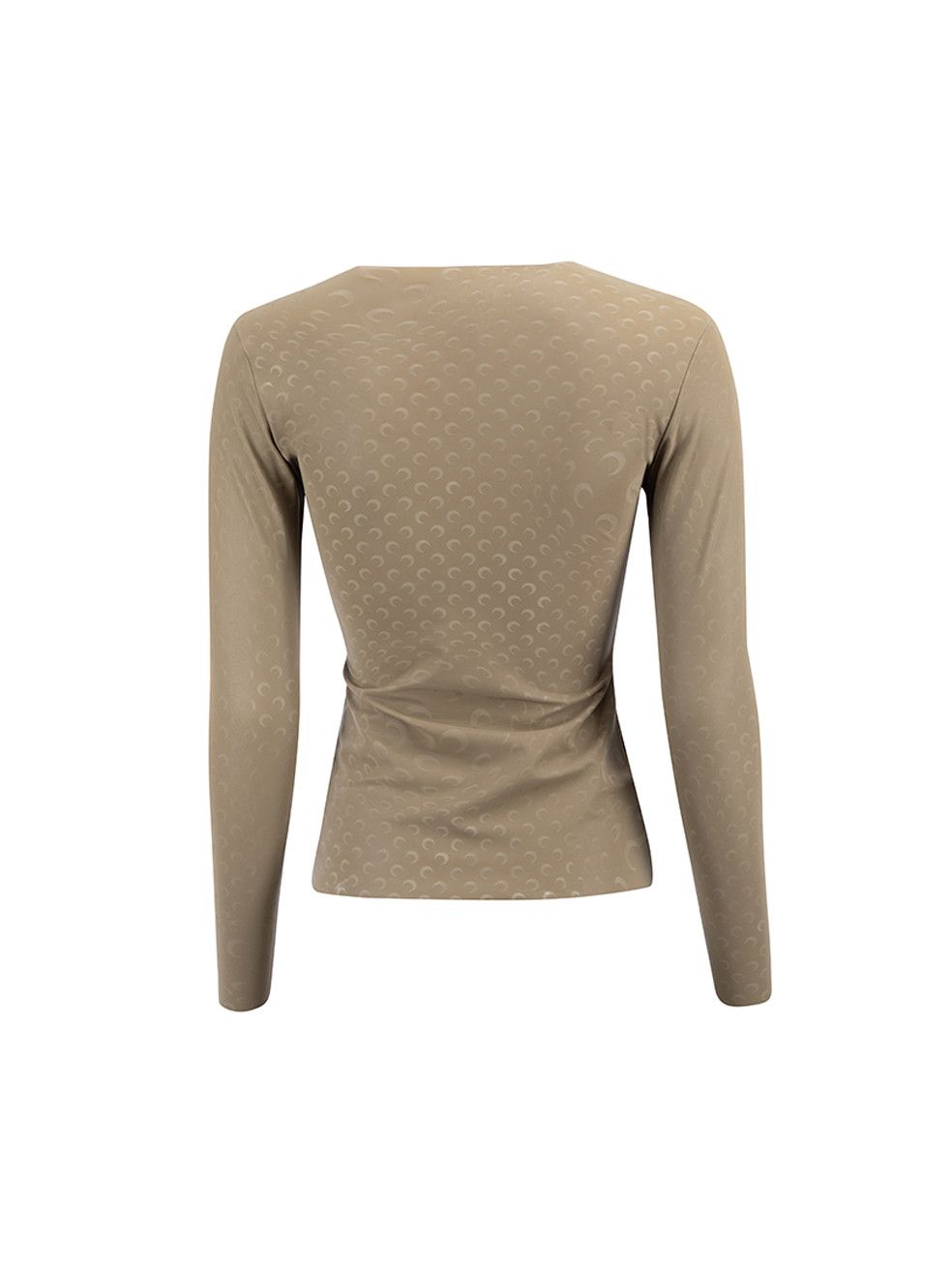 Marine Serre Khaki Borderline White Line Printed Top Size S / US 4 / IT 40 - 3 Thumbnail