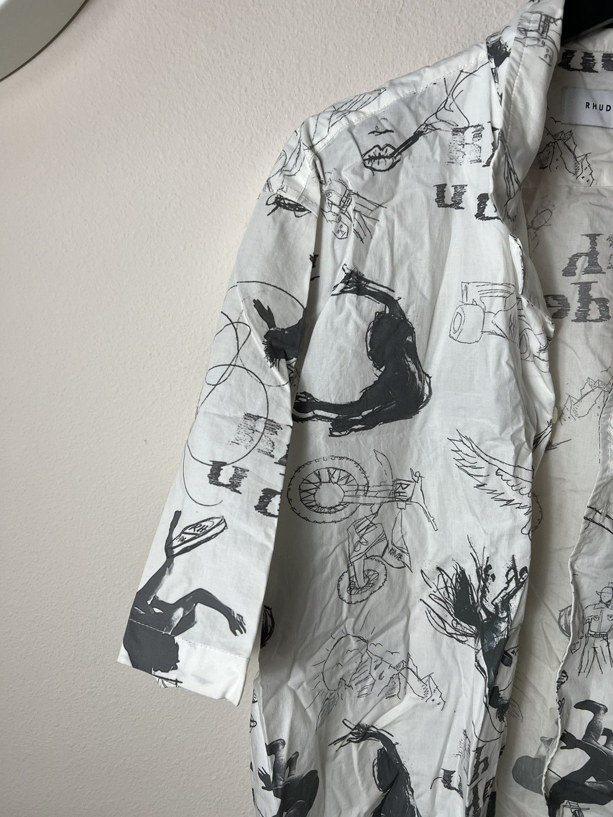 Rhude Rhude Doodle Button Up Shirt Size US L / EU 52-54 / 3 - 3 Thumbnail