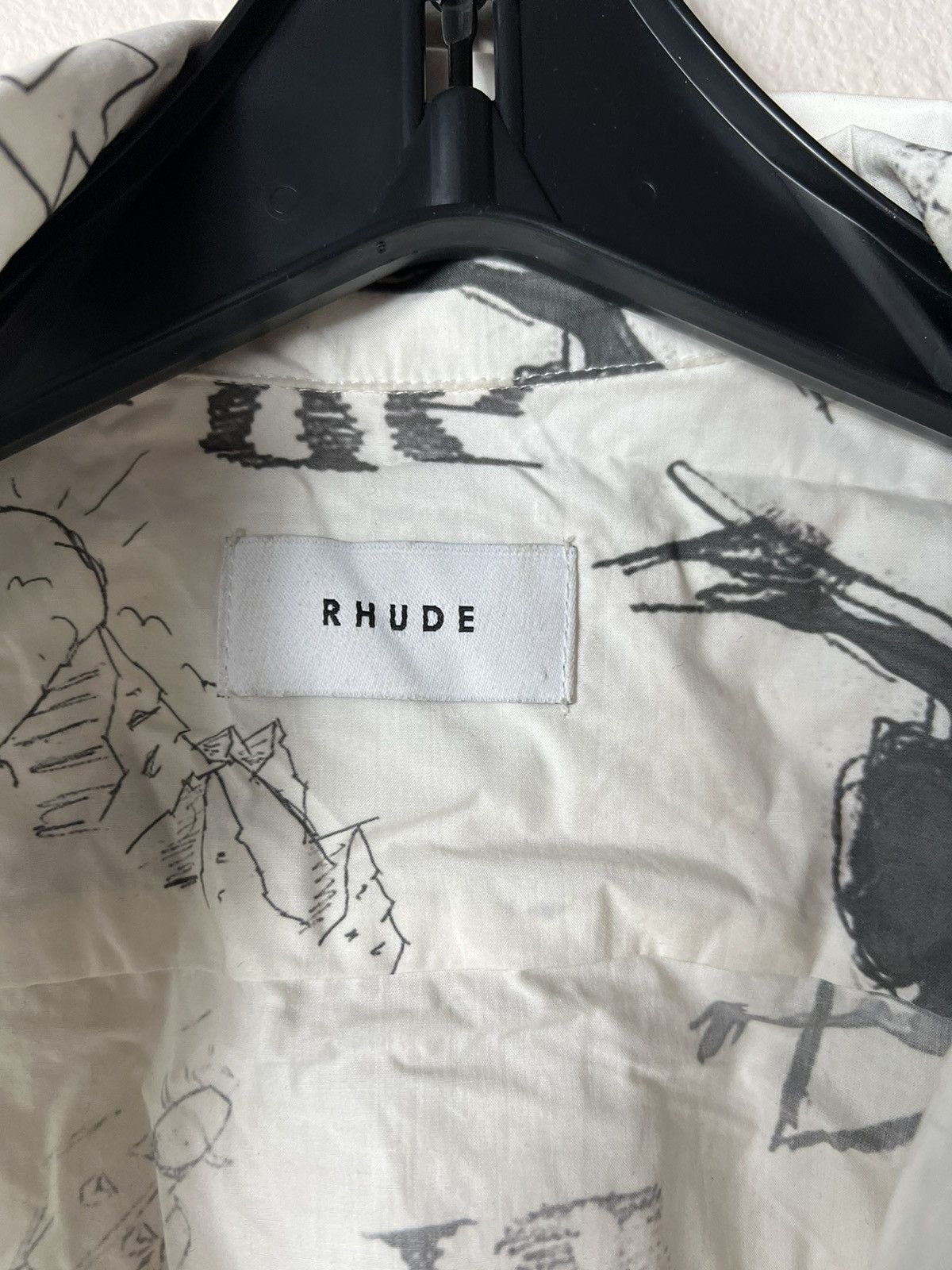 Rhude Rhude Doodle Button Up Shirt Size US L / EU 52-54 / 3 - 7 Thumbnail
