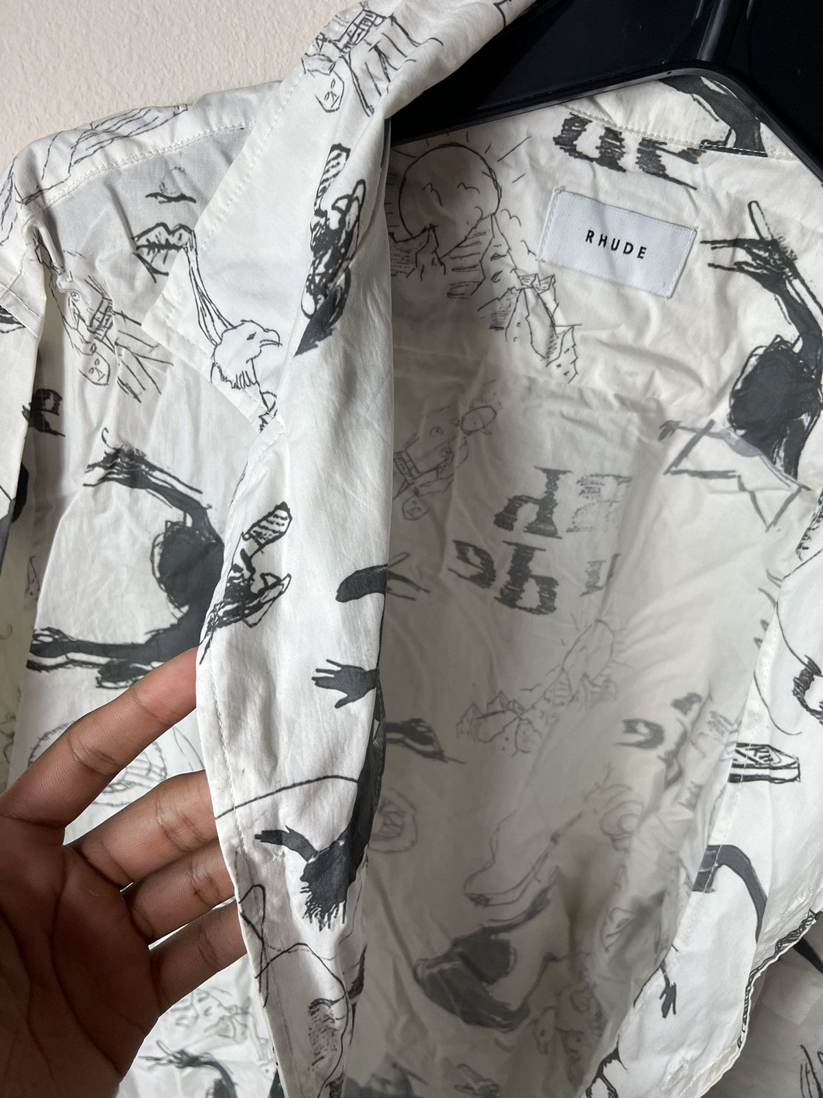 Rhude Rhude Doodle Button Up Shirt Size US L / EU 52-54 / 3 - 5 Thumbnail