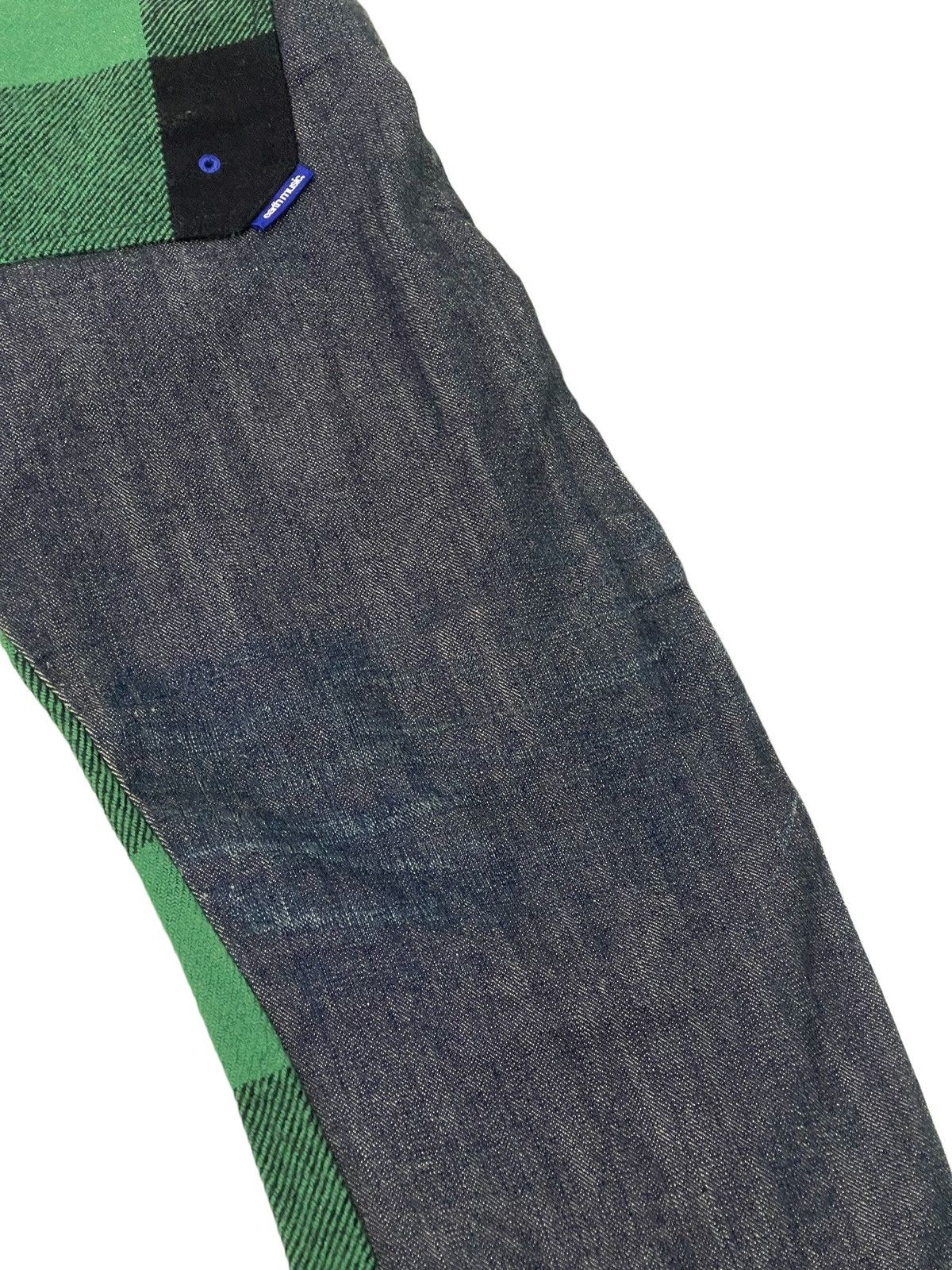 Japanese Brand Hybrid Wool Denim Earth Music Plaid Regular 3🟦7 Size US 29 - 7 Thumbnail