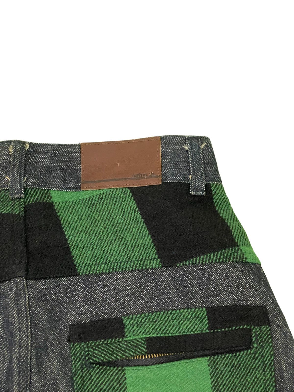 Japanese Brand Hybrid Wool Denim Earth Music Plaid Regular 3🟦7 Size US 29 - 10 Thumbnail
