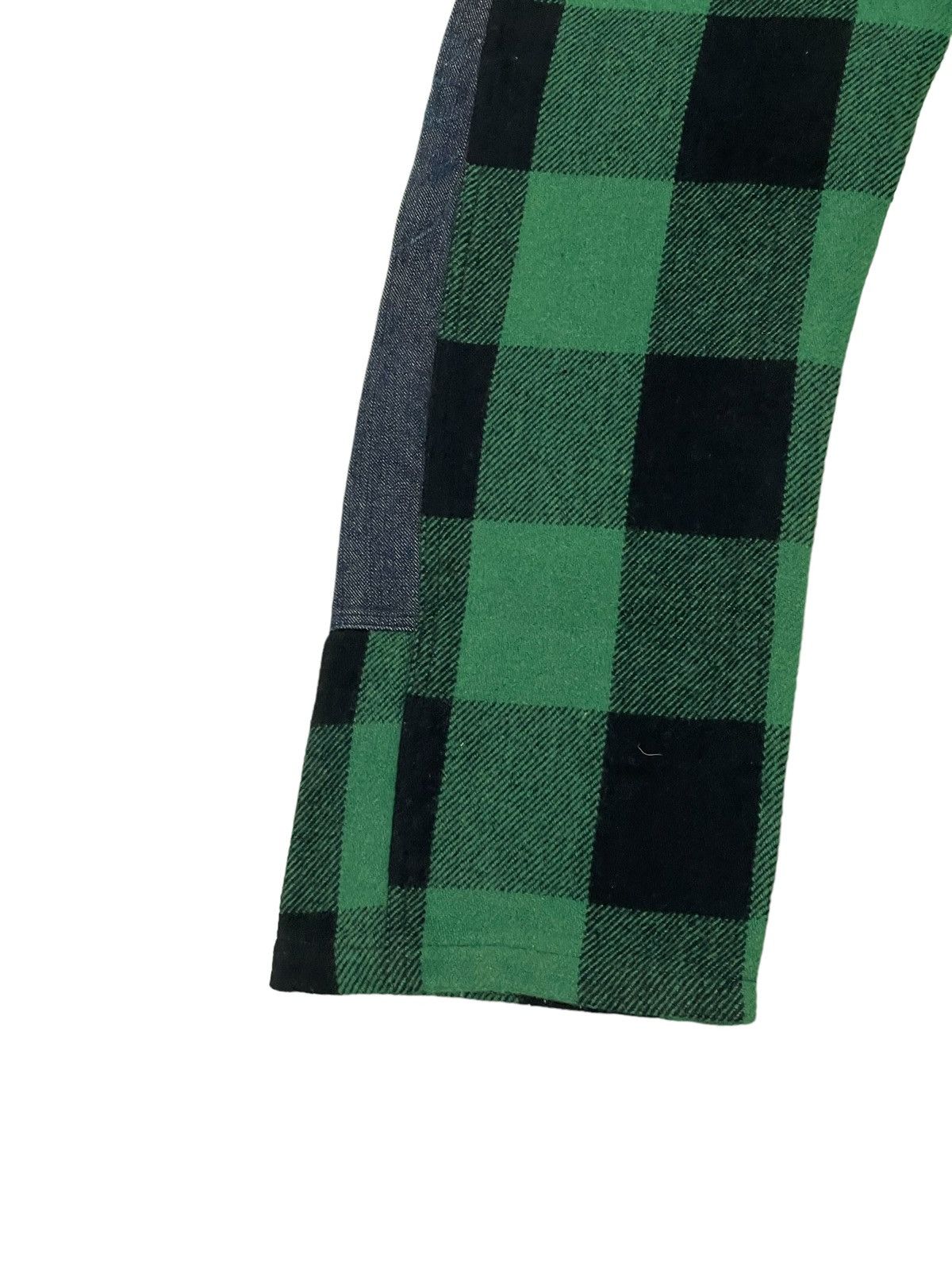 Japanese Brand Hybrid Wool Denim Earth Music Plaid Regular 3🟦7 Size US 29 - 15 Thumbnail