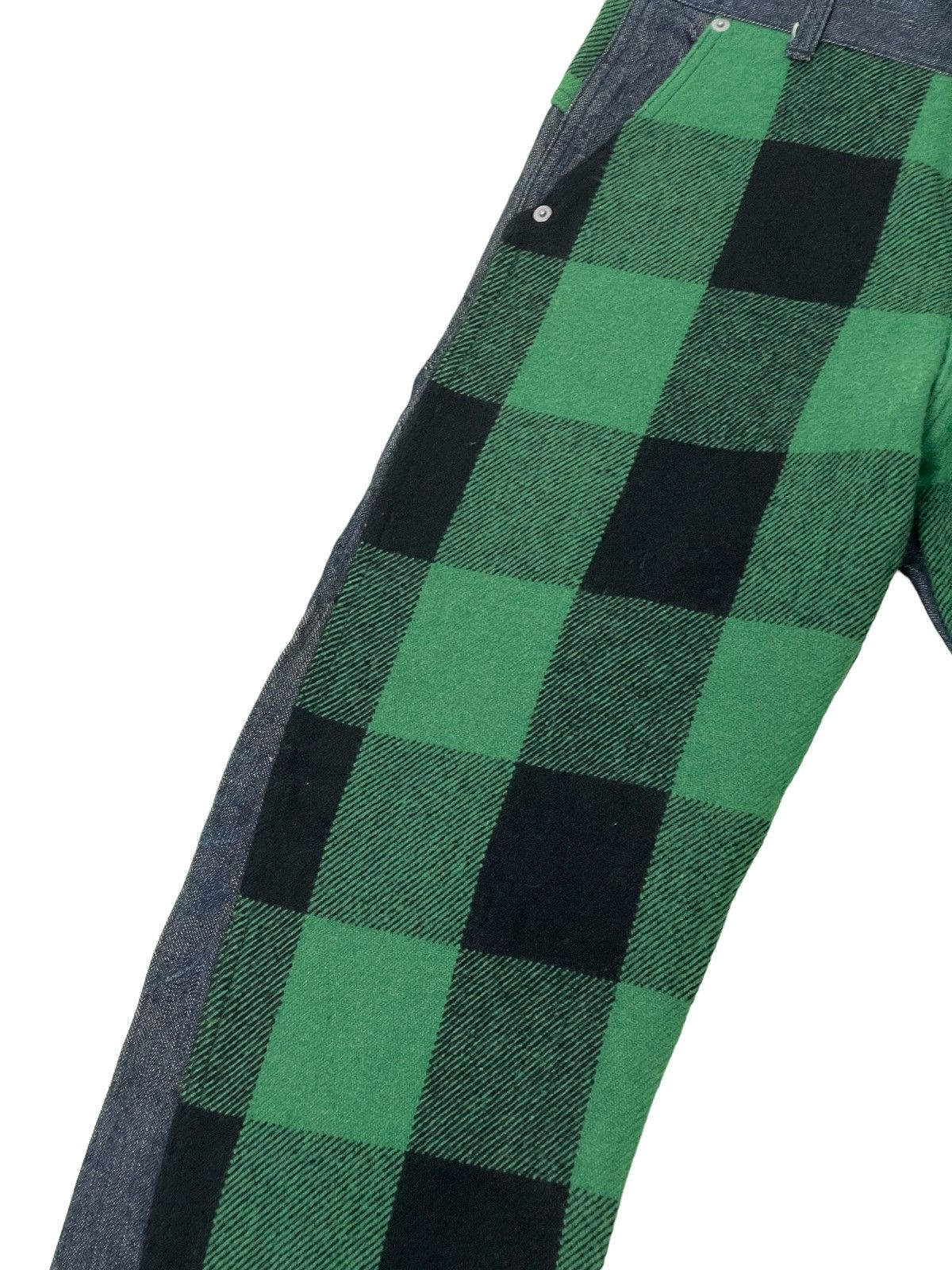 Japanese Brand Hybrid Wool Denim Earth Music Plaid Regular 3🟦7 Size US 29 - 16 Thumbnail